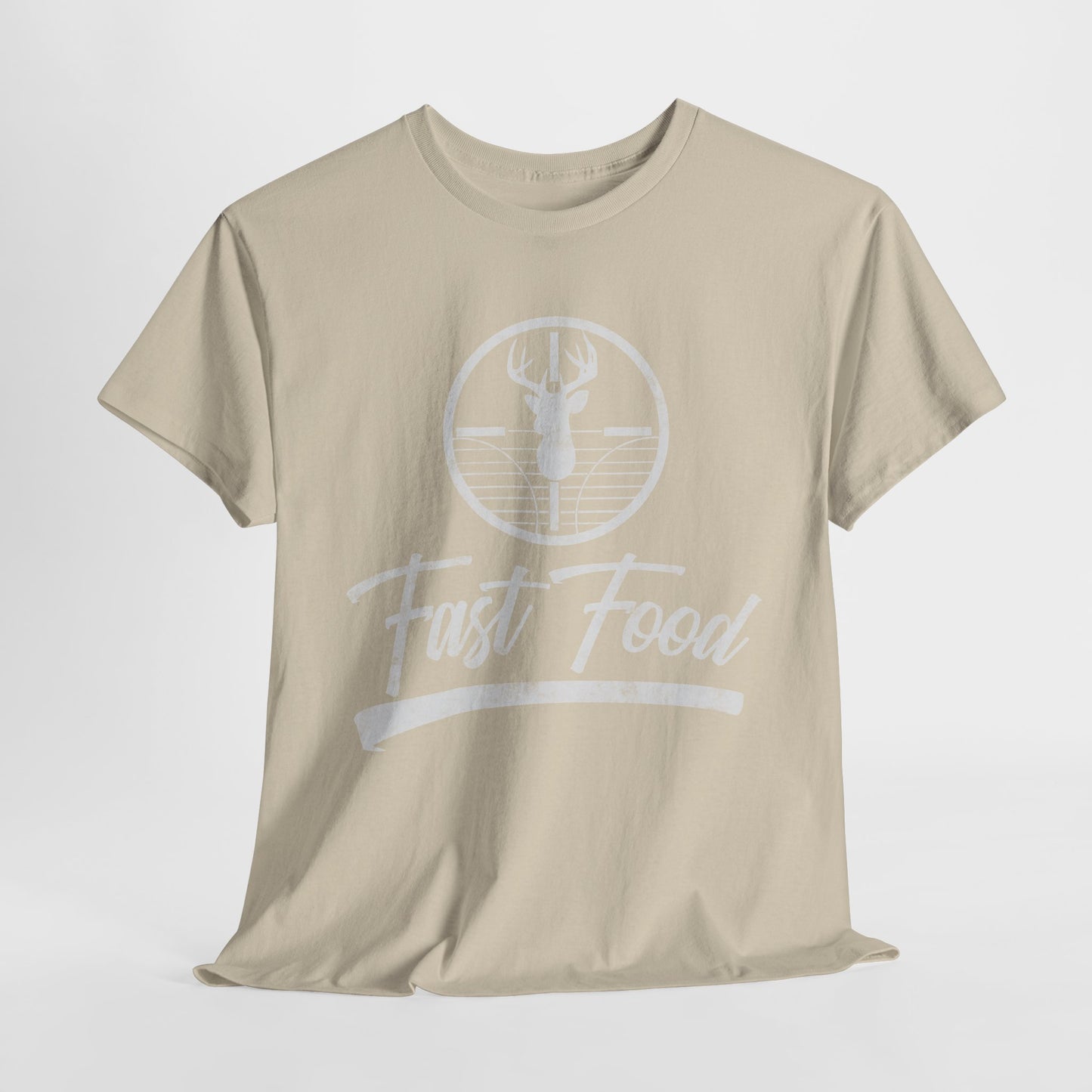 Funny Deer Hunting Unisex Tee - Fast Food Humor Gift for Hunters