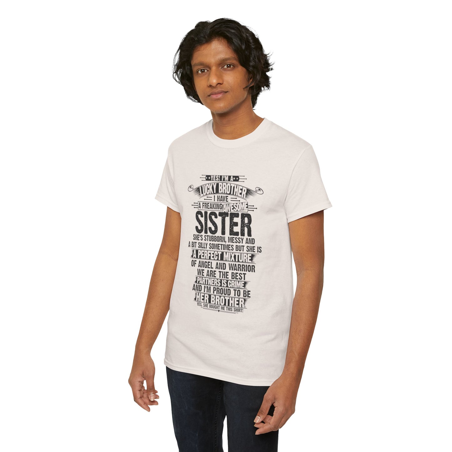 Christmas Funny For Brother From Sister I Am A Lucky Brother