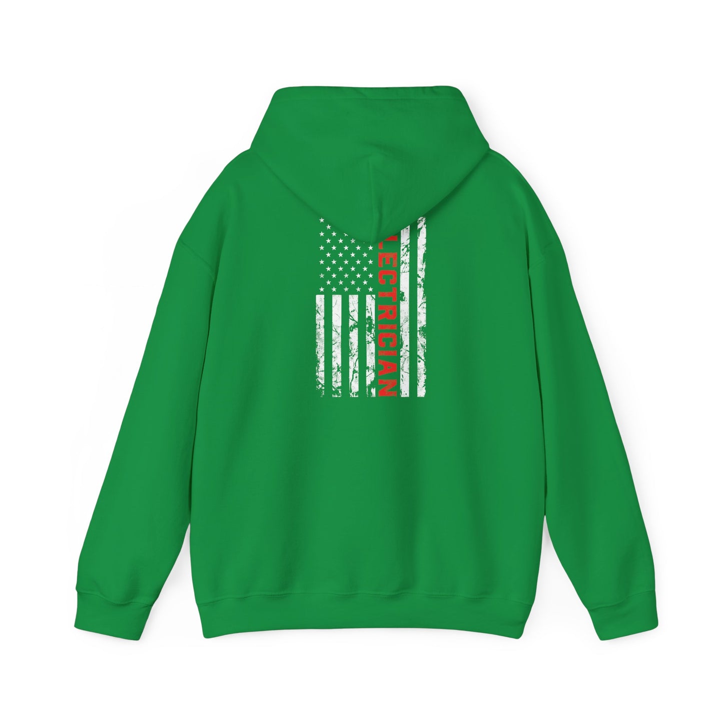 Patriotic Electrician Dad American Flag Fathers Day Gifts Unisex Hooded Sweatshirt
