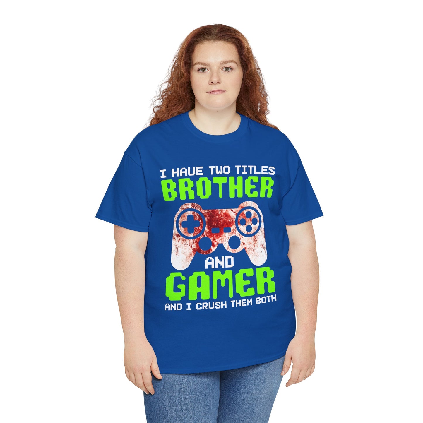Gamer Mens T-Shirt - I Have Two Titles Brother and Gamer Father's Day Gifts