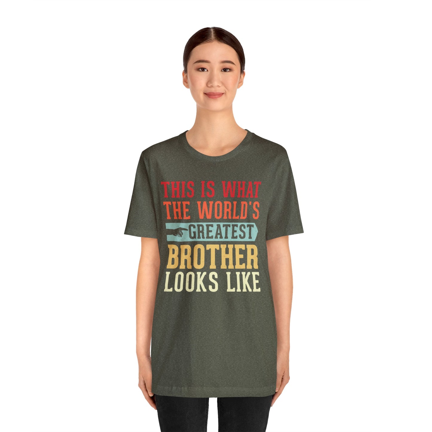 The World's Greatest Brother Looks Like Unisex Jersey Short Sleeve Tee