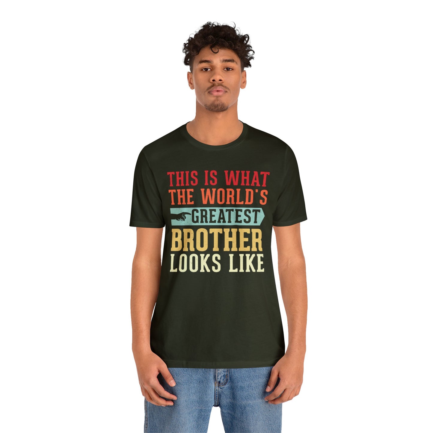 The World's Greatest Brother Looks Like Unisex Jersey Short Sleeve Tee