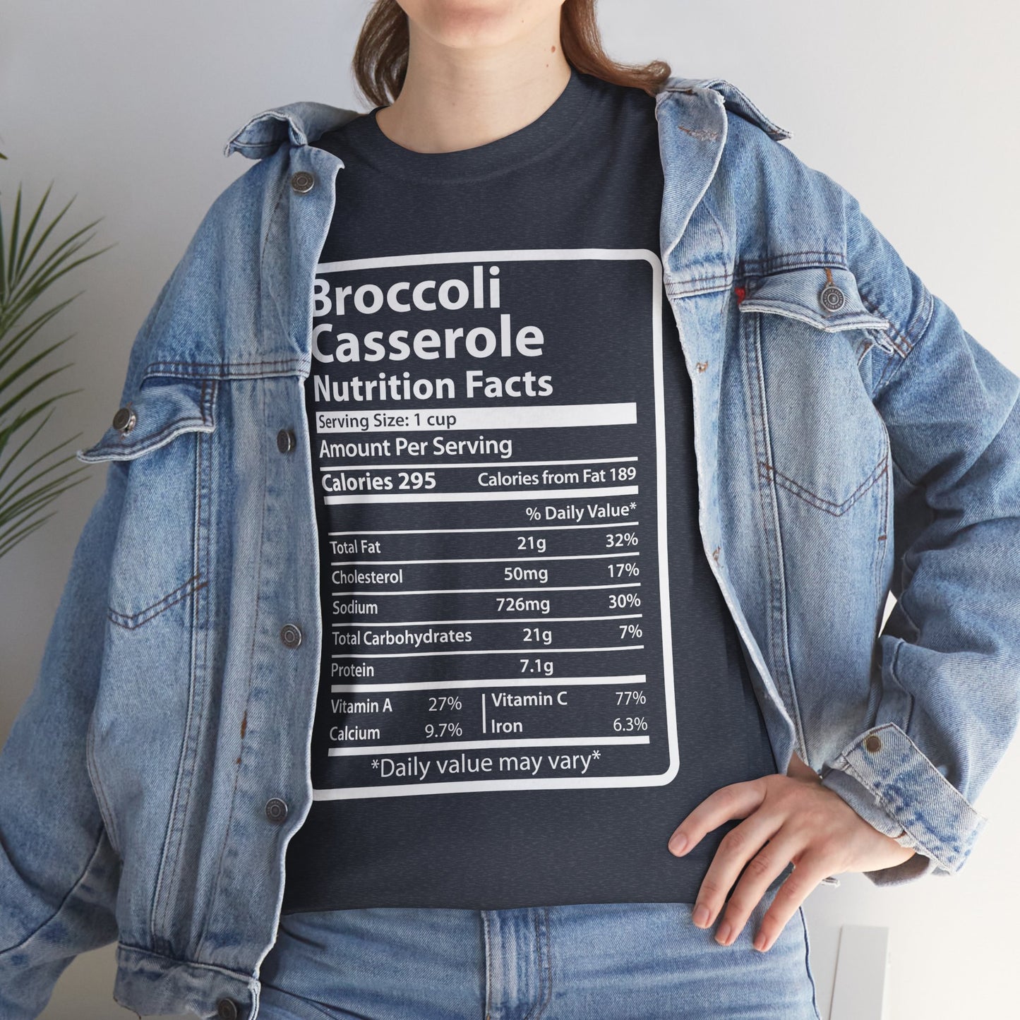 Funny Broccoli Casserole Nutrition Facts Men's Shirt