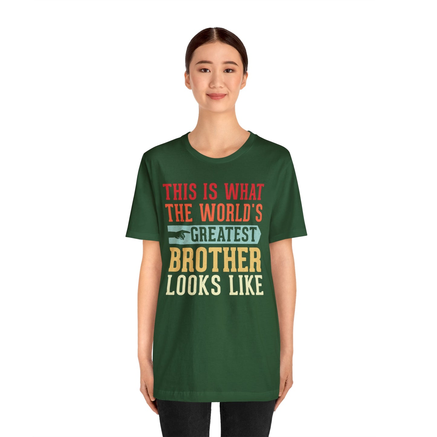 The World's Greatest Brother Looks Like Unisex Jersey Short Sleeve Tee