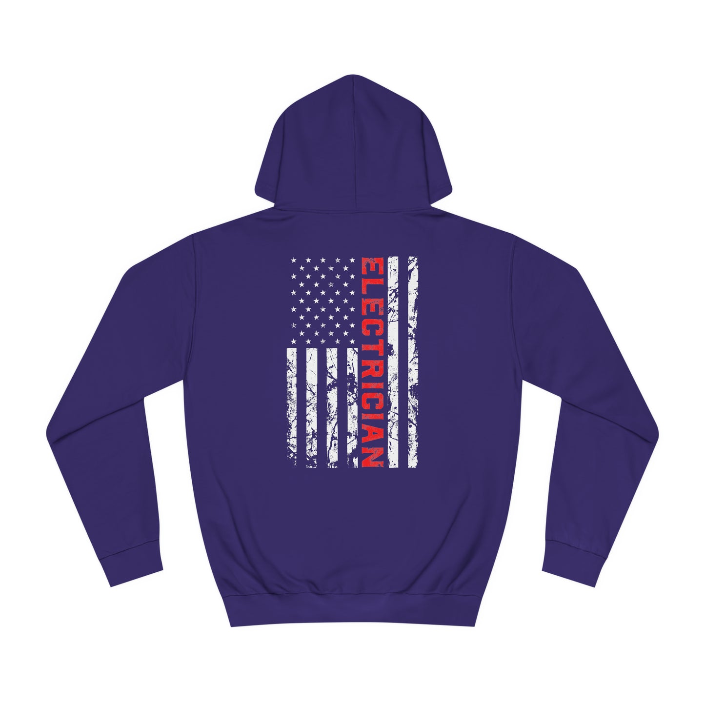 Electrician Patriotic American flag electrician father day Unisex College Hoodie