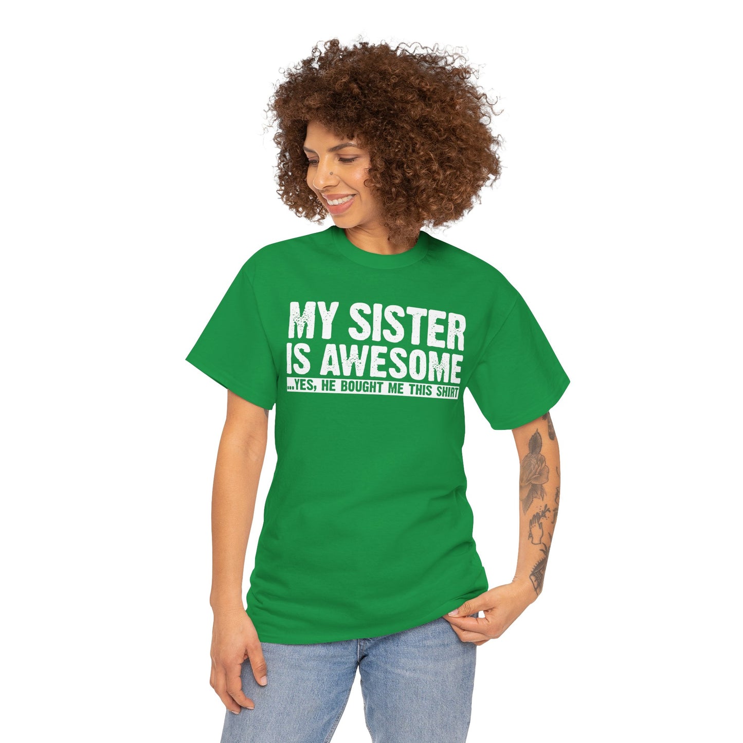 My Sister is Awesome Funny Sister Gift T-Shirt