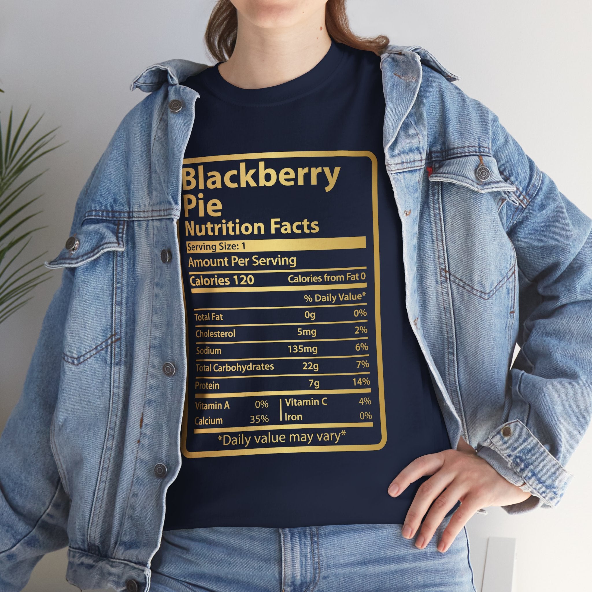 Funny Blackberry Pie Nutrition Facts Men's Tee