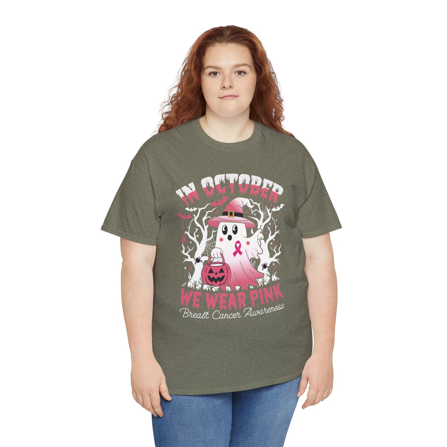 In October We Wear Pink Funny Breast Cancer Gift Shirts