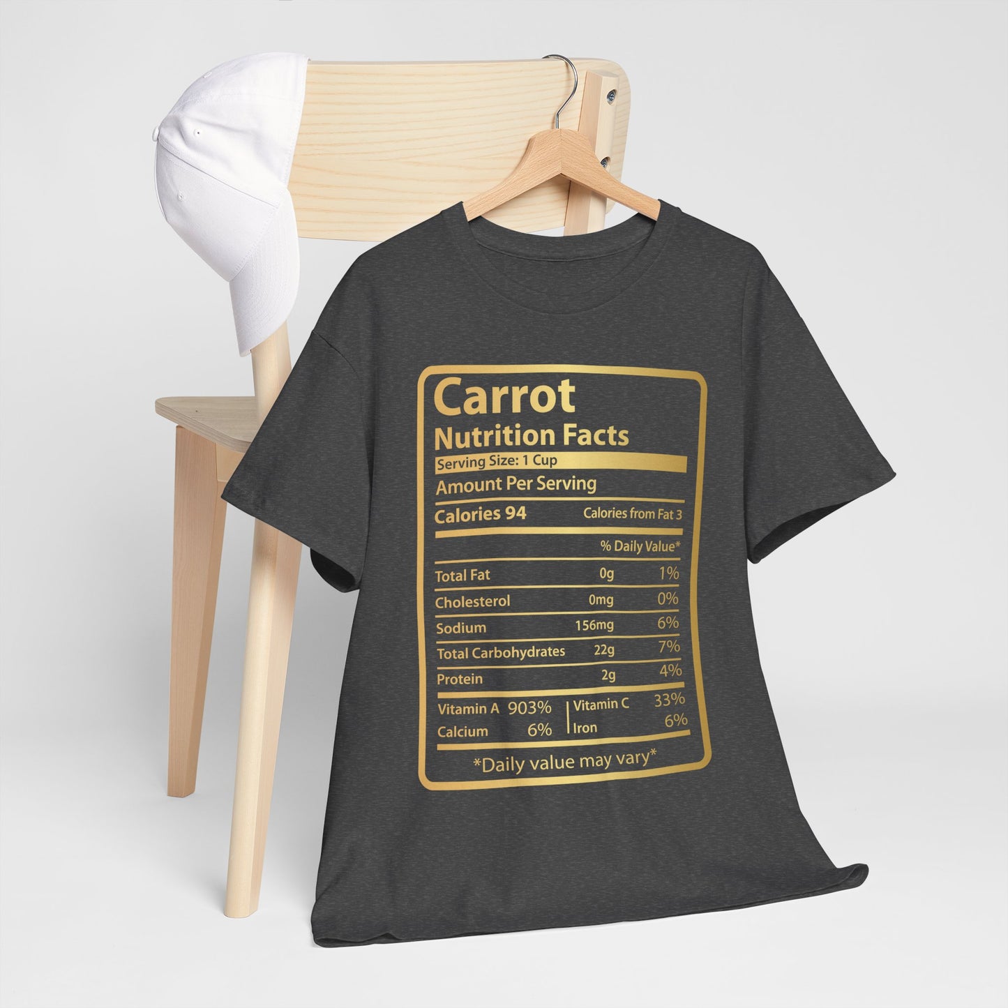 Funny Carrot Nutrition Facts Tee for Thanksgiving Christmas