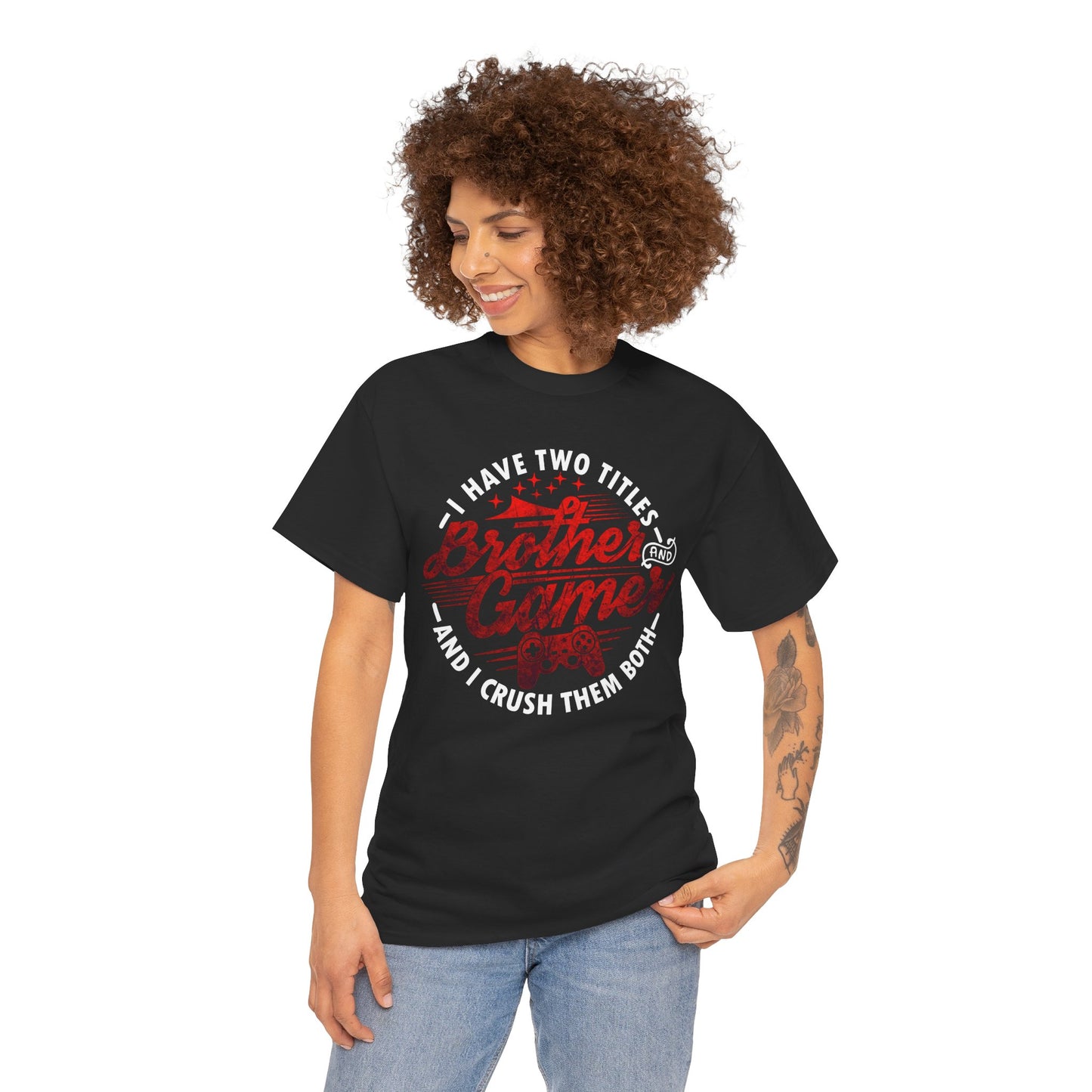 Gamer Men's T-Shirt - I Have Two Titles Brother