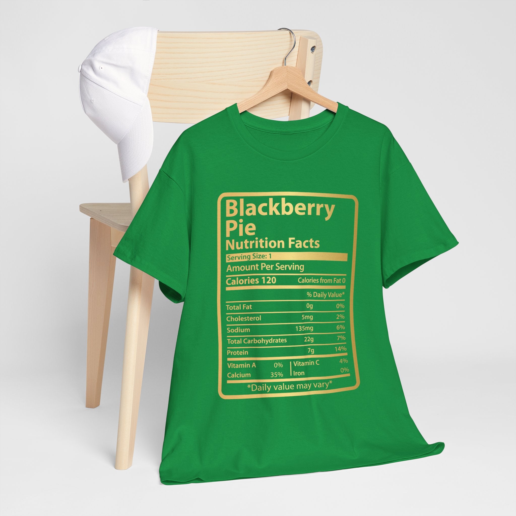 Funny Blackberry Pie Nutrition Facts Men's Tee