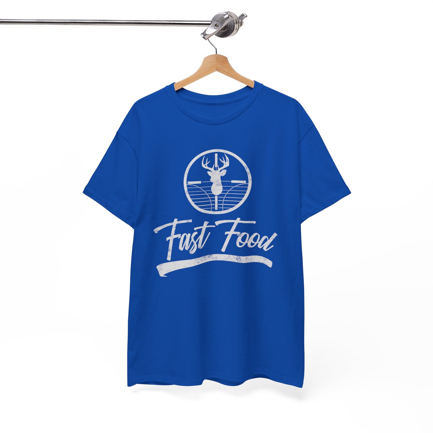 Funny Deer Hunting Unisex Tee - Fast Food Humor Gift for Hunters