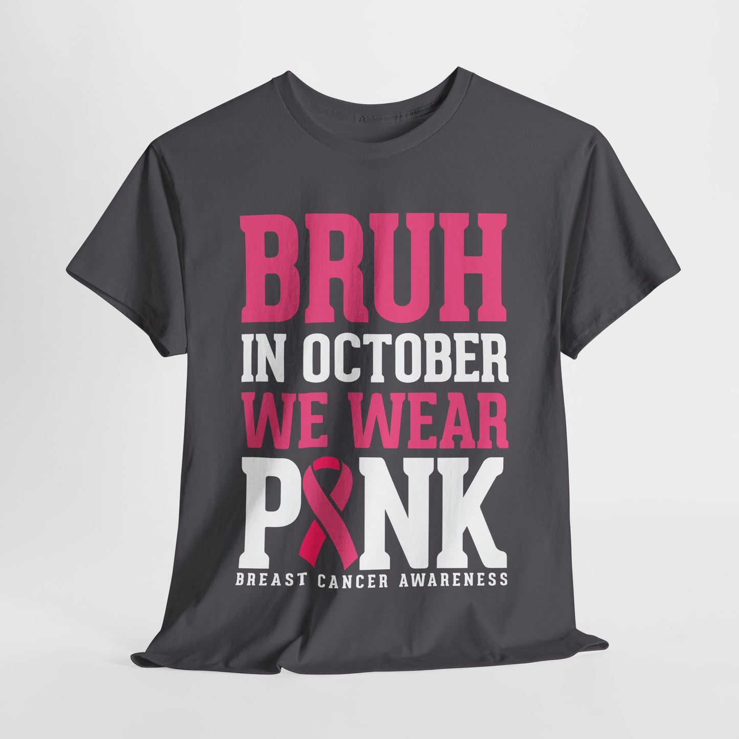 In October We Wear Pink Funny Breast Cancer Womens Tee
