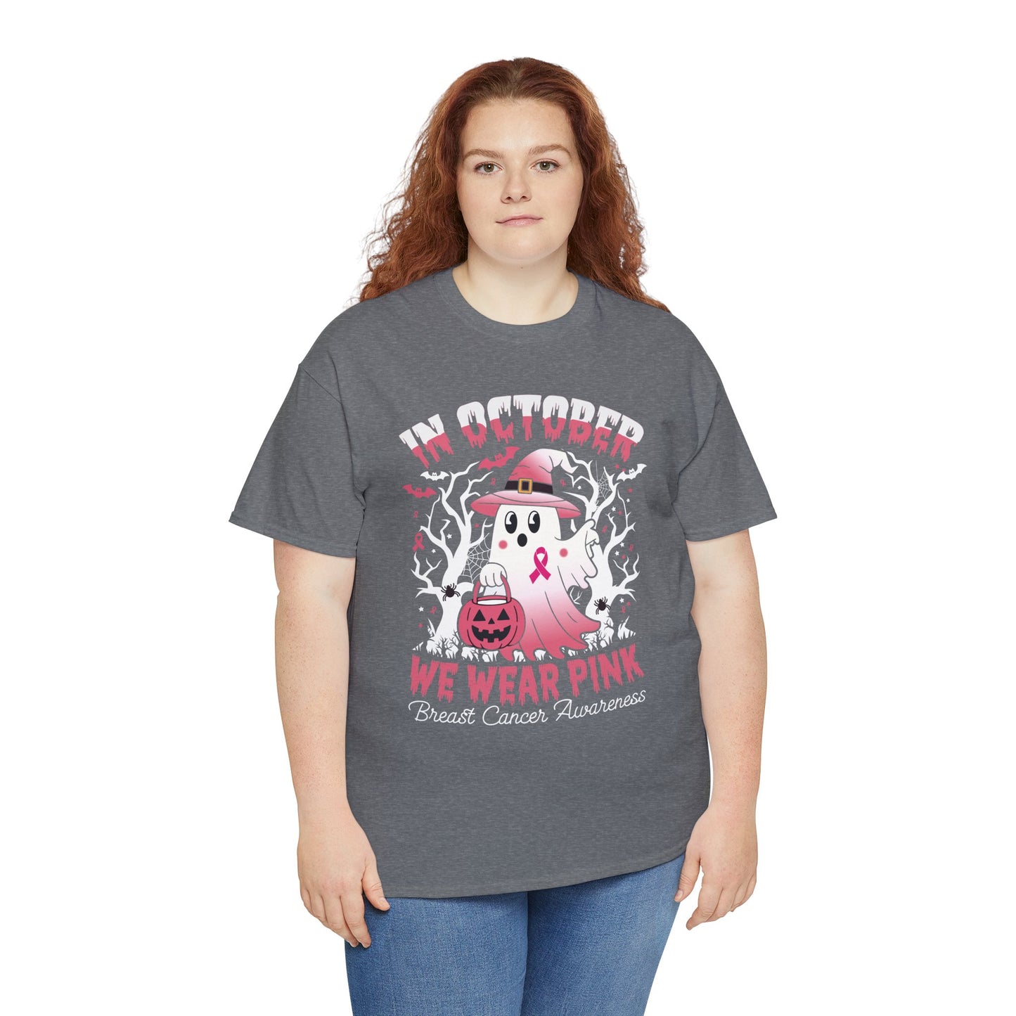 In October We Wear Pink Funny Breast Cancer Gift Shirts