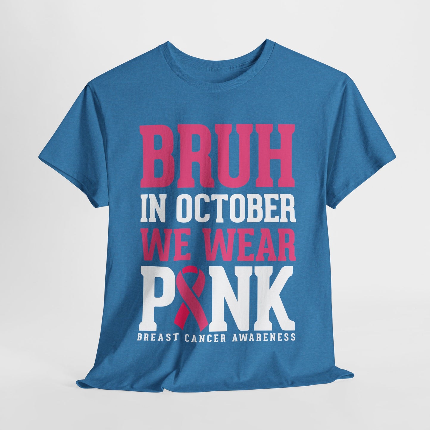 In October We Wear Pink Funny Breast Cancer Womens Tee