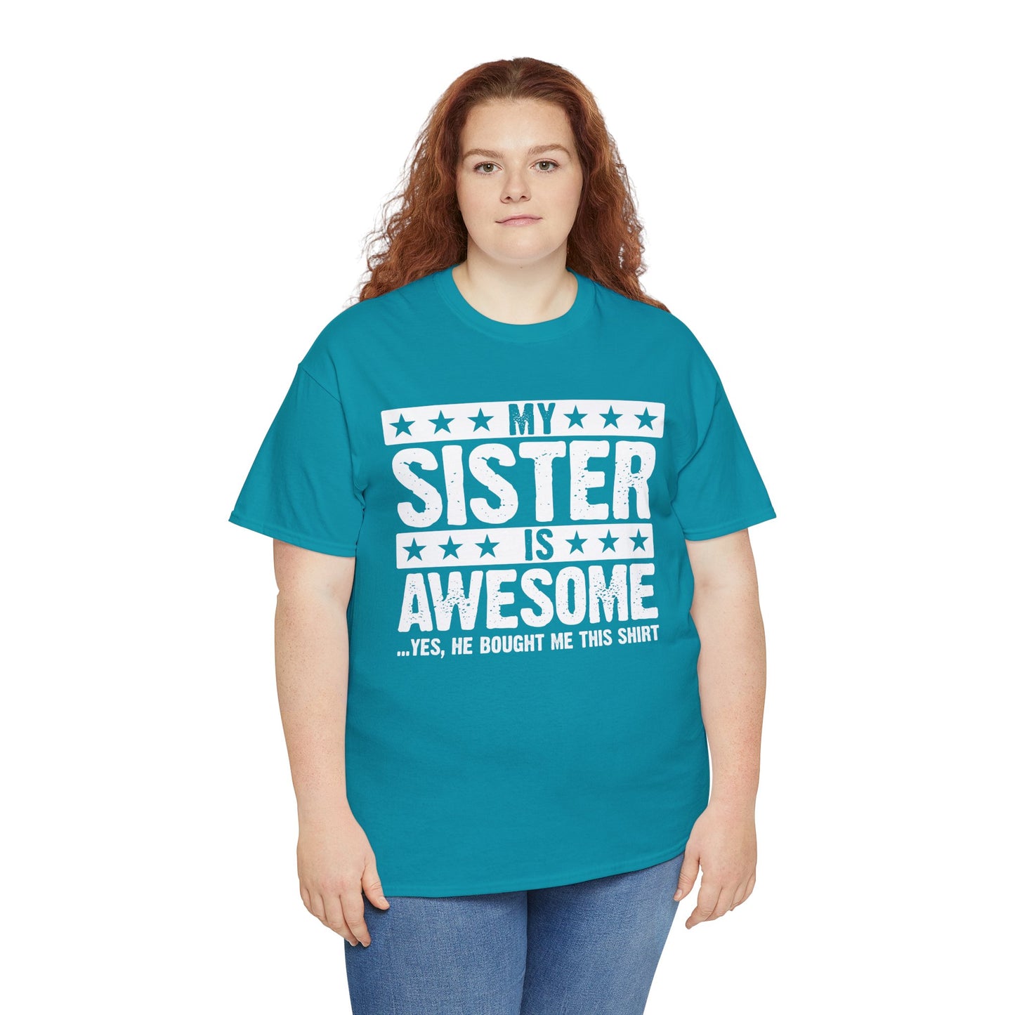 My Sister is Awesome Funny Sister Lovers Brother Gift T-Shirt