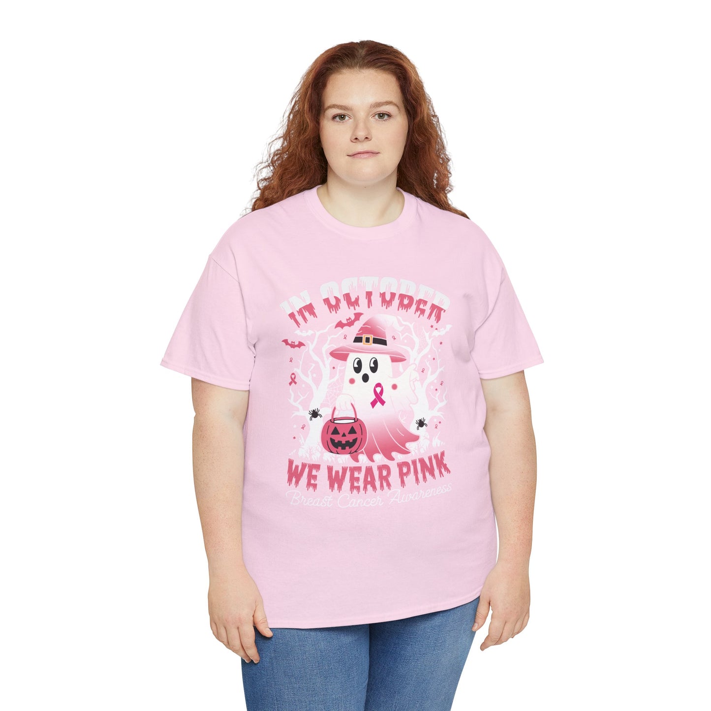 In October We Wear Pink Funny Breast Cancer Gift Shirts