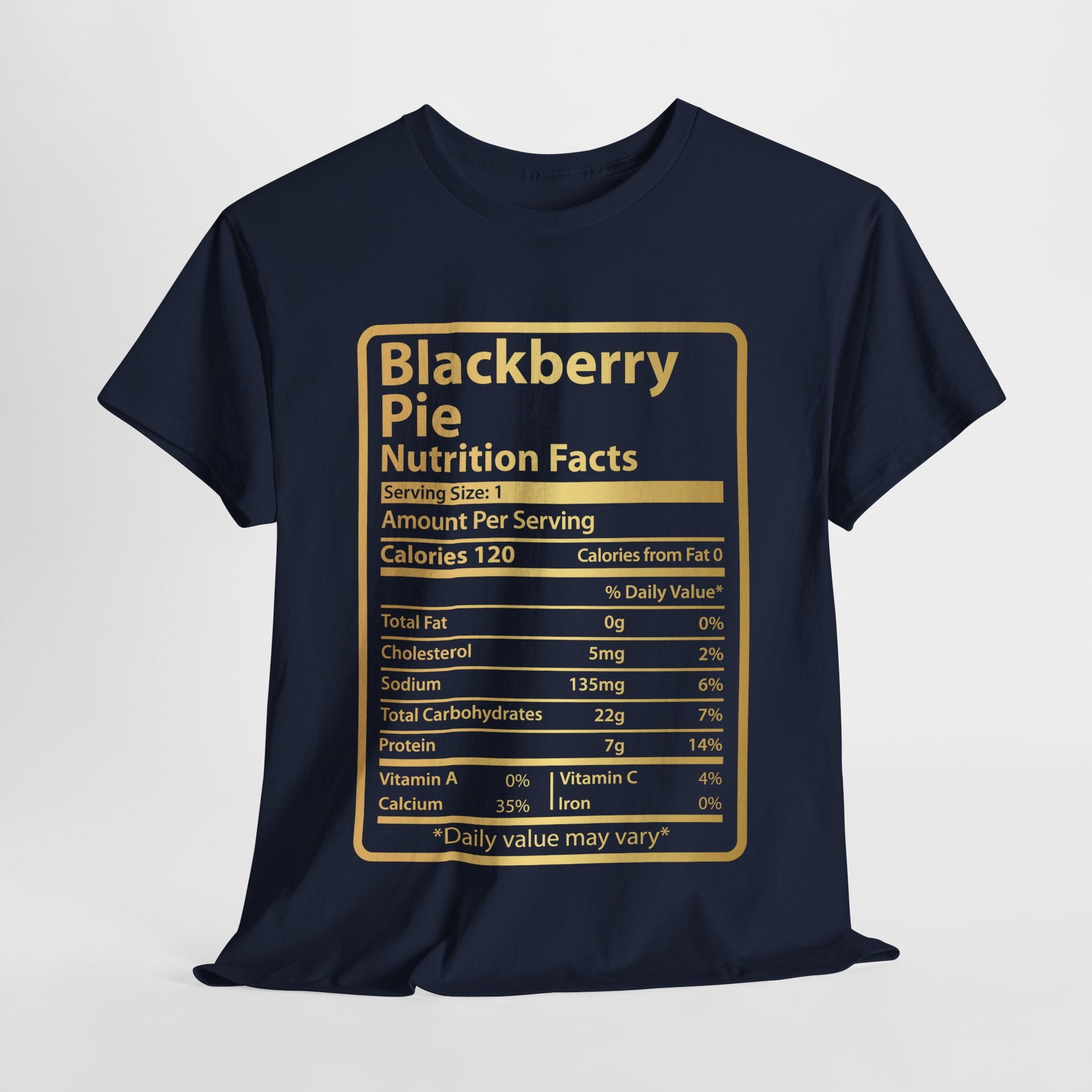 Funny Blackberry Pie Nutrition Facts Men's Tee