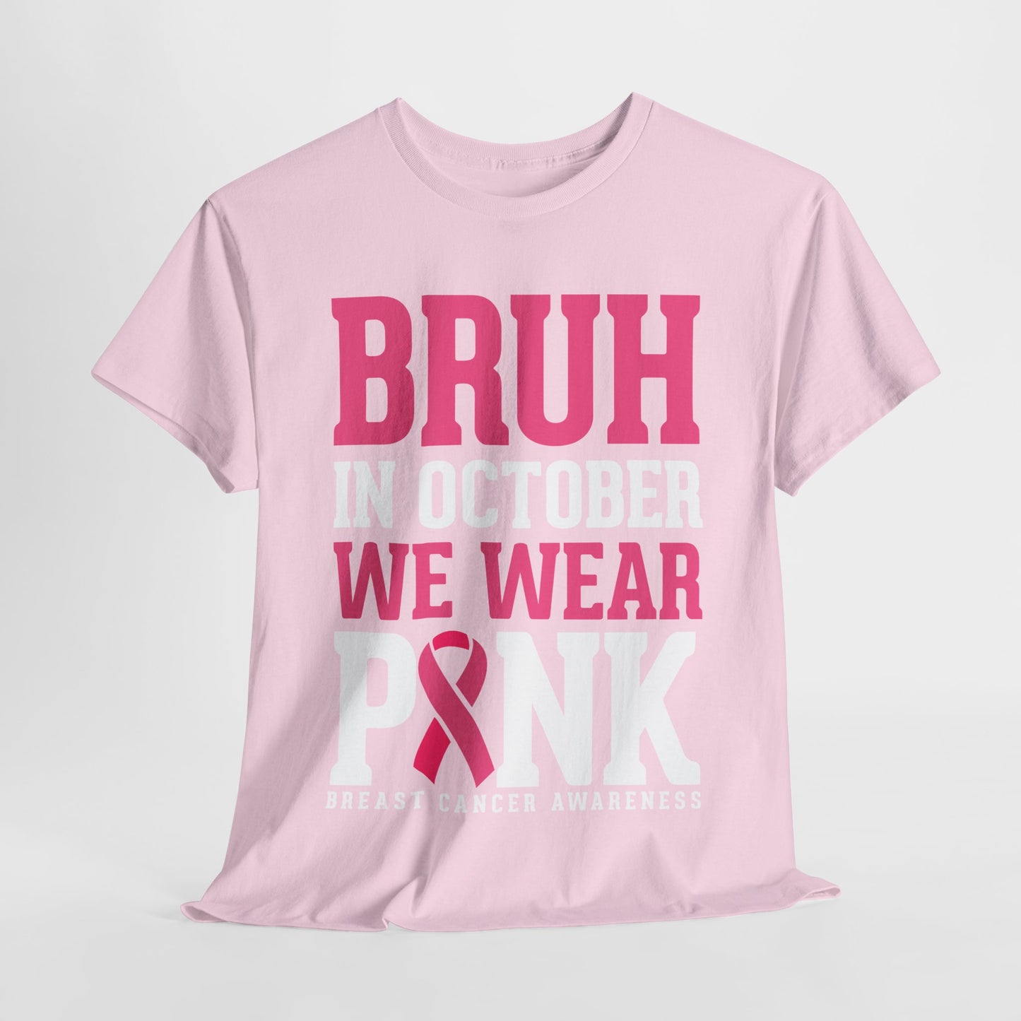 In October We Wear Pink Funny Breast Cancer Womens Tee