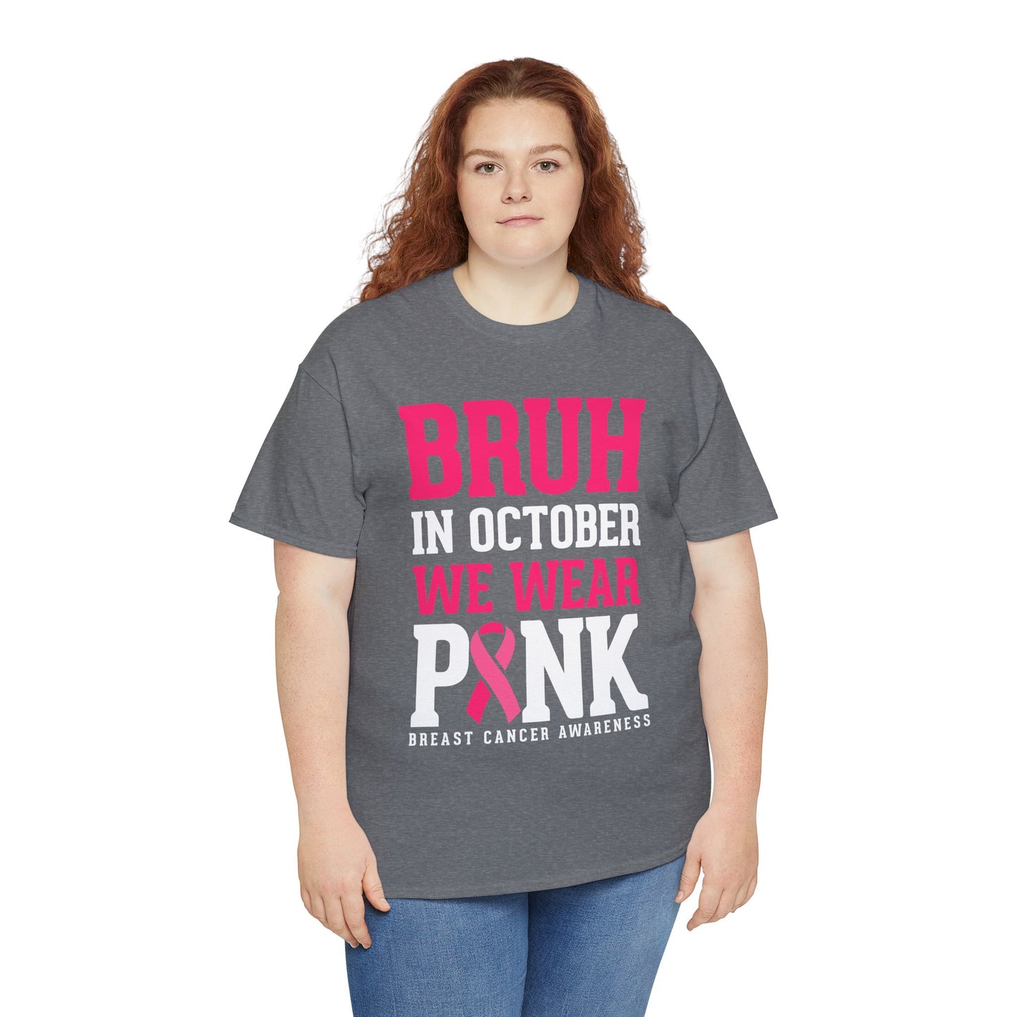 In October We Wear Pink Funny Breast Cancer Shirts
