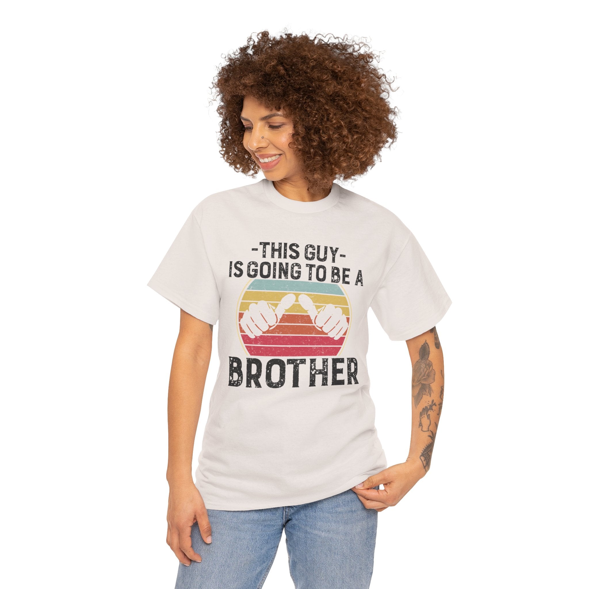 Retro Style This Guy Is Going To Be A Brother Funny Brother Gift T-Shirt