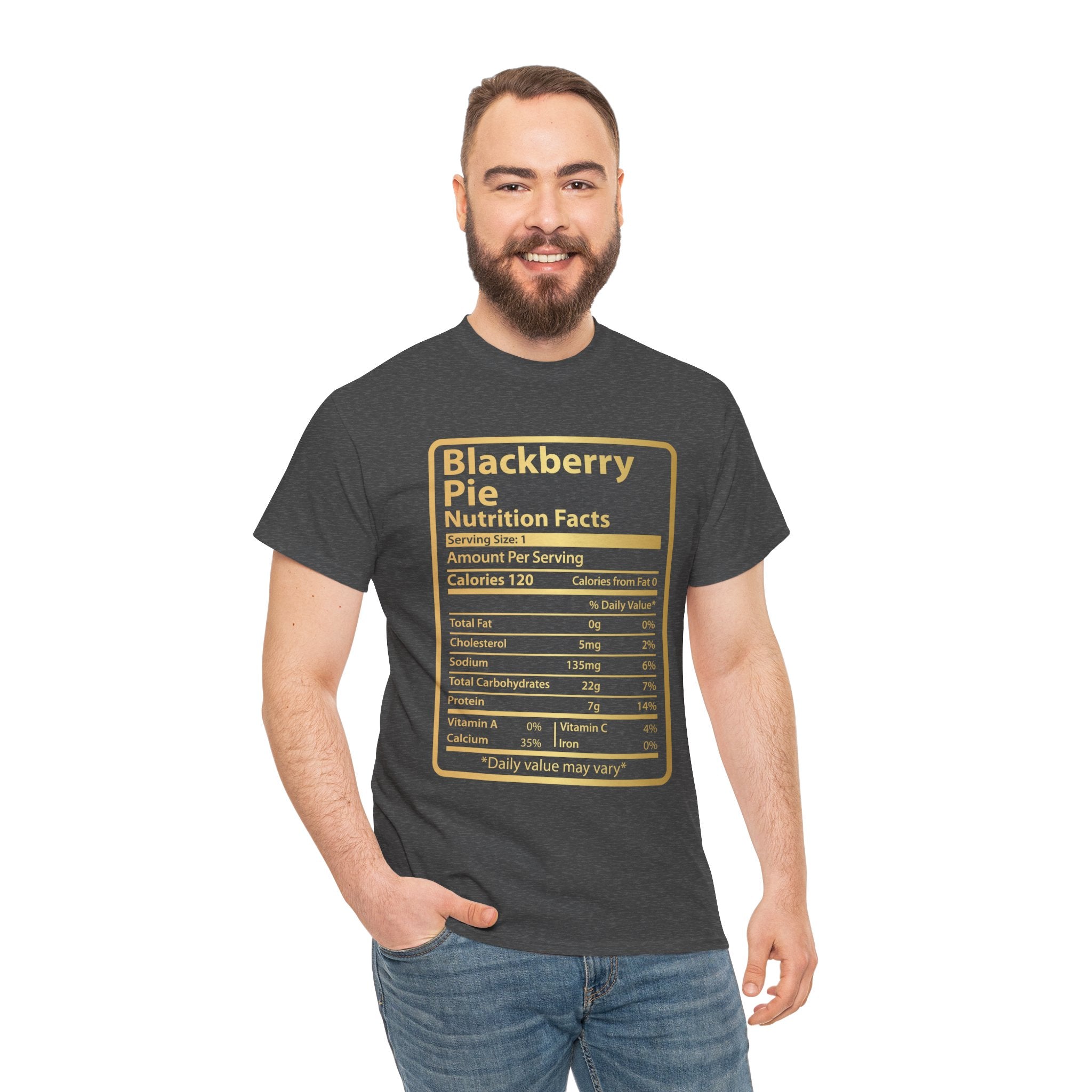 Funny Blackberry Pie Nutrition Facts Men's Tee