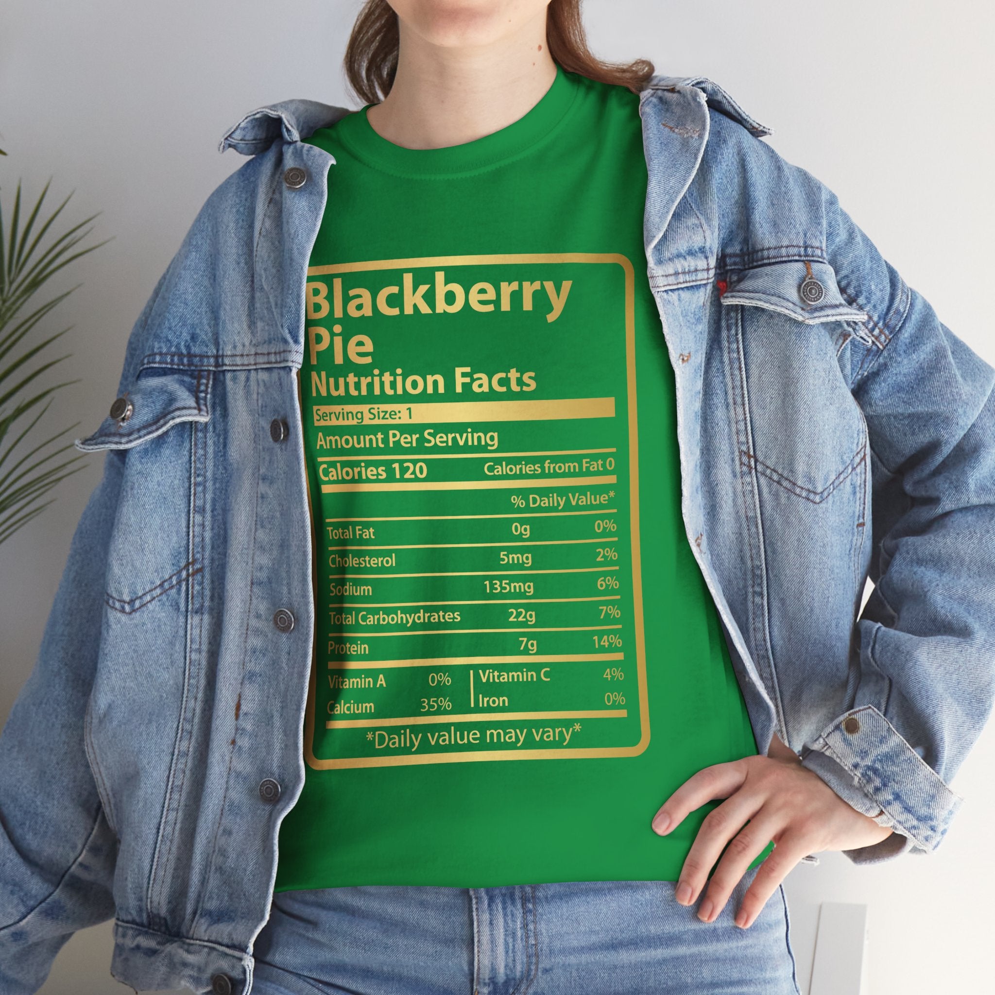 Funny Blackberry Pie Nutrition Facts Men's Tee