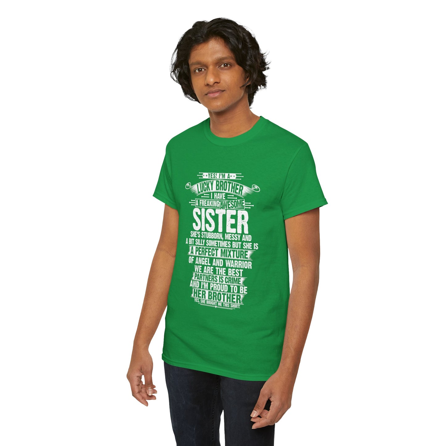 I Am A Lucky Brother Gift For Brother From Sisters Birthday Gifts T-Shirt