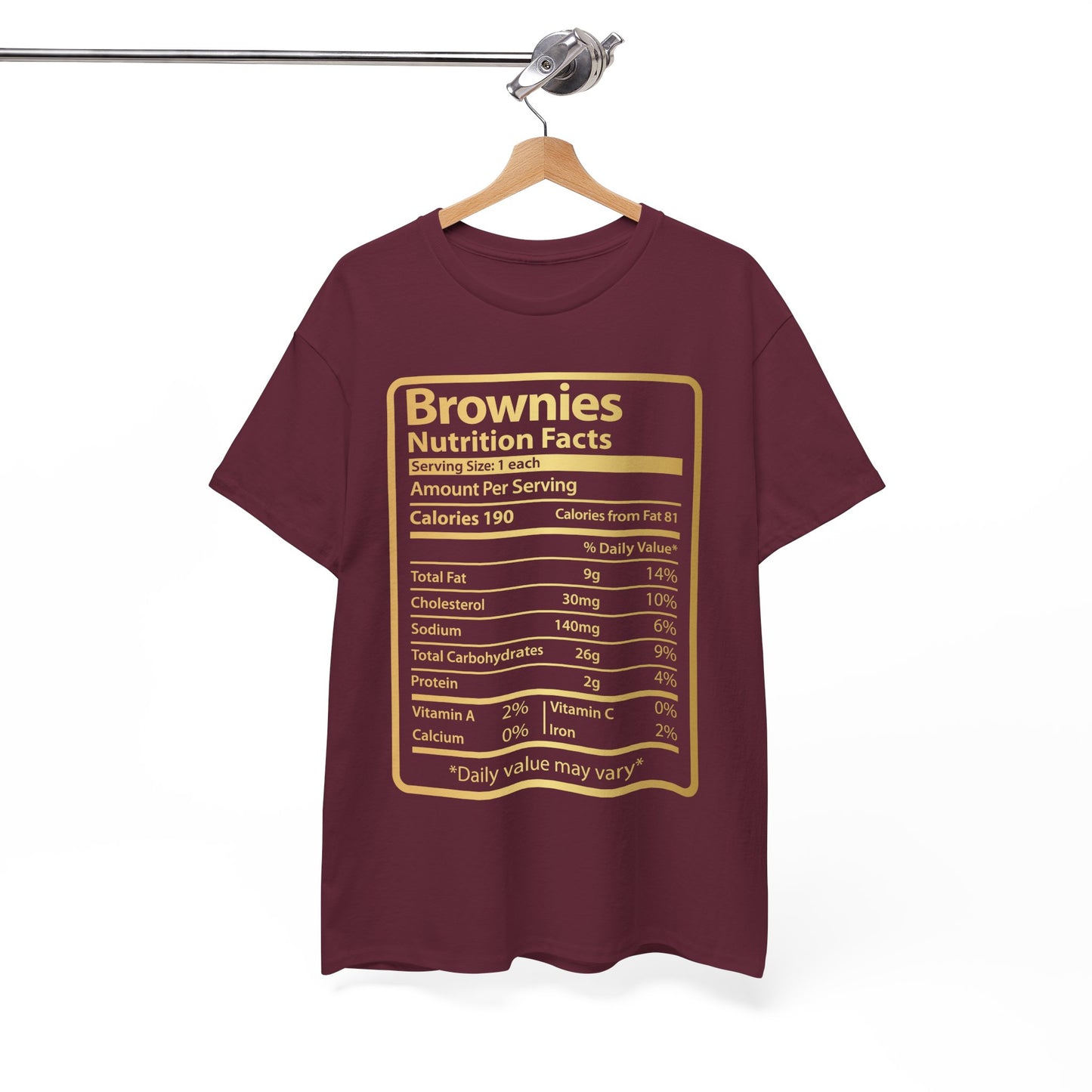 Brownies Funny Nutrition Facts Thanksgiving Men's Tee