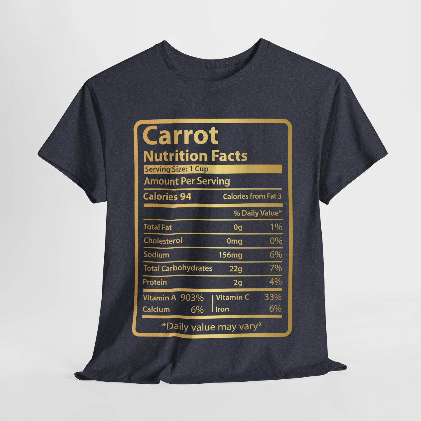 Funny Carrot Nutrition Facts Tee for Thanksgiving Christmas