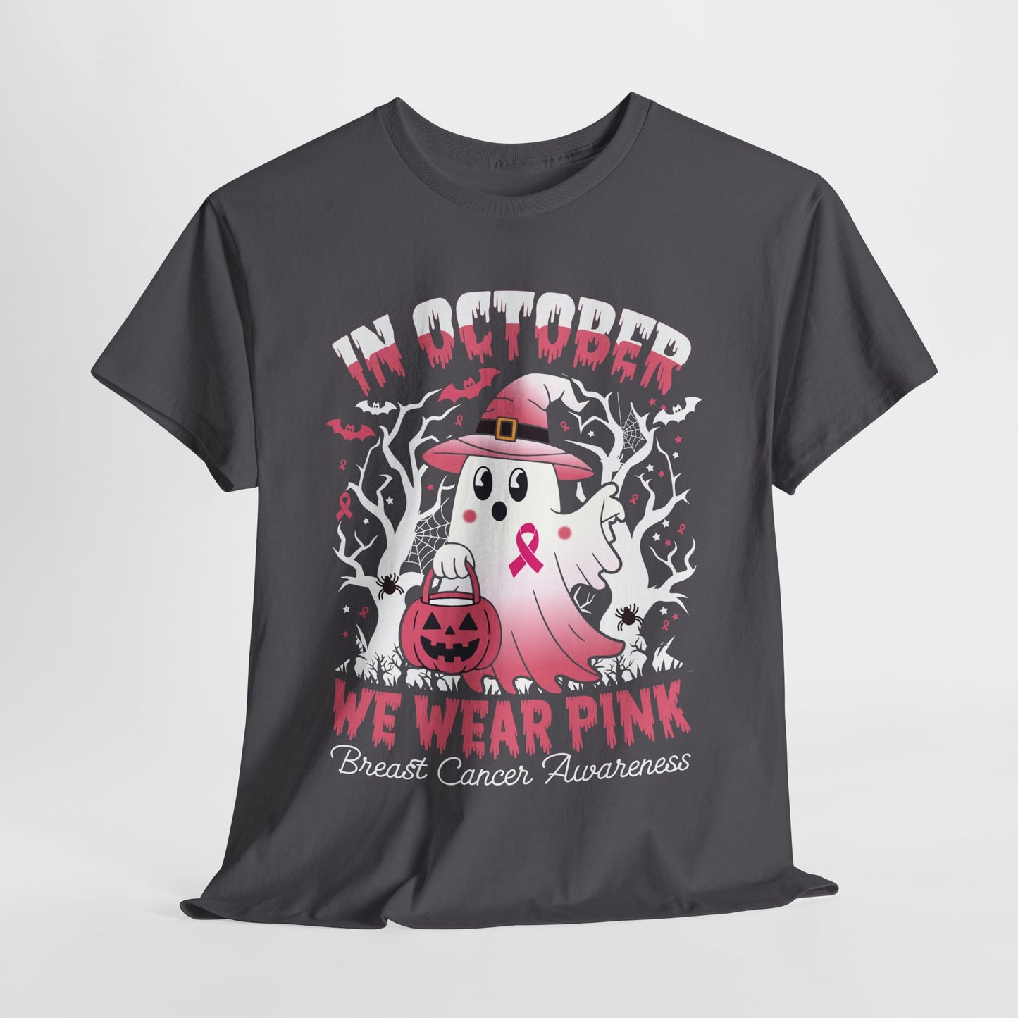 In October We Wear Pink Funny Breast Cancer Gift Shirts