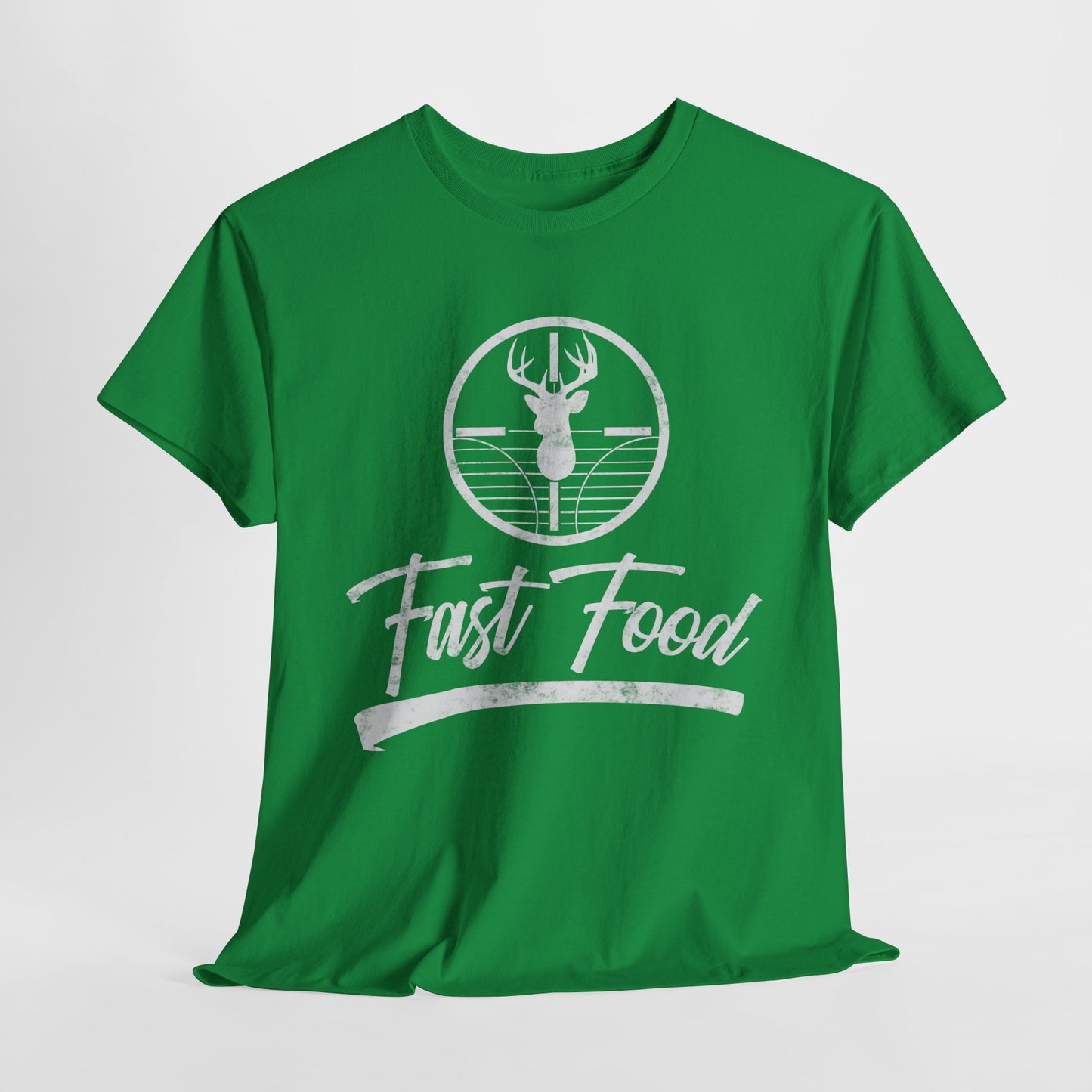 Funny Deer Hunting Unisex Tee - Fast Food Humor Gift for Hunters