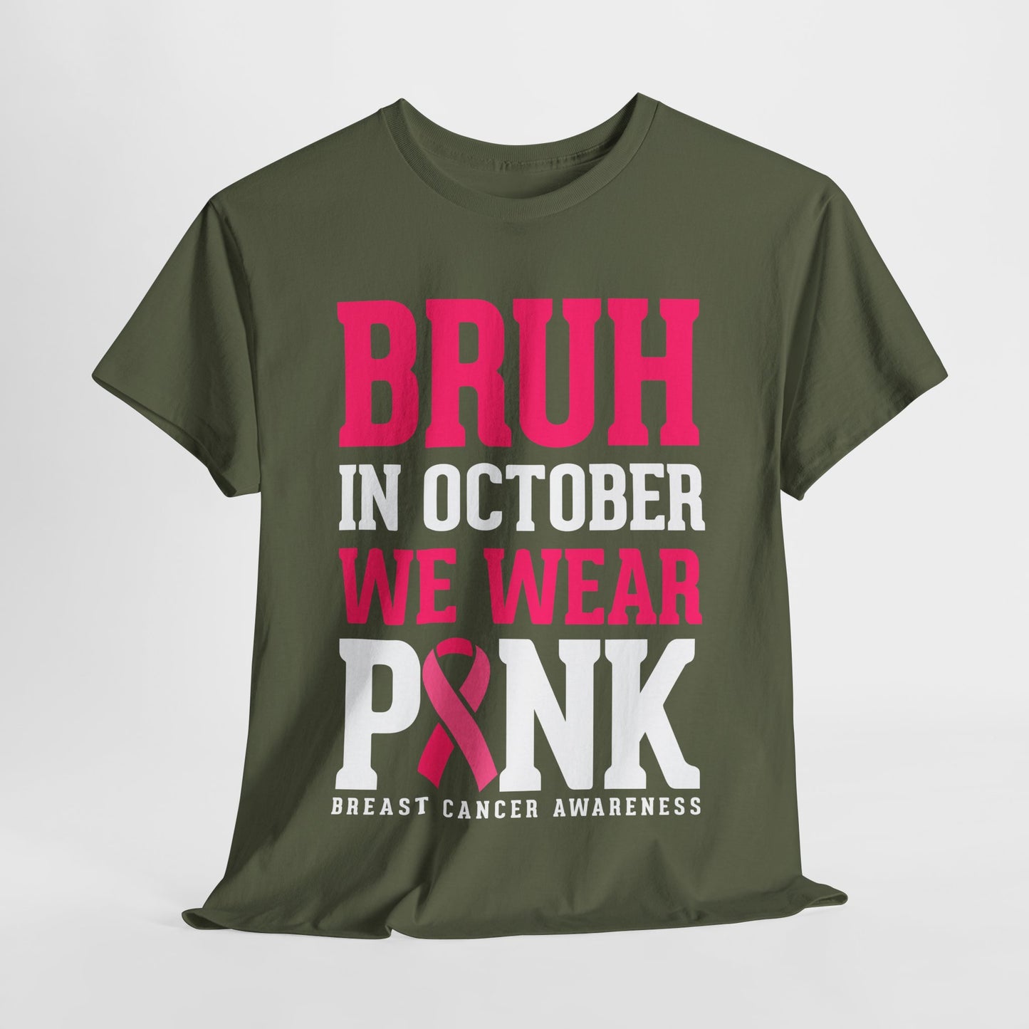 In October We Wear Pink Funny Breast Cancer Shirts