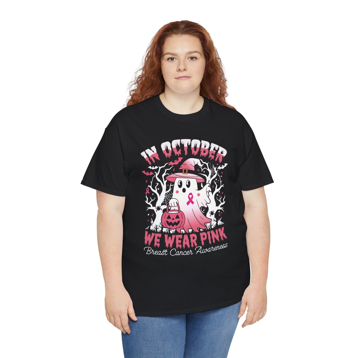 In October We Wear Pink Funny Breast Cancer Gift Shirts