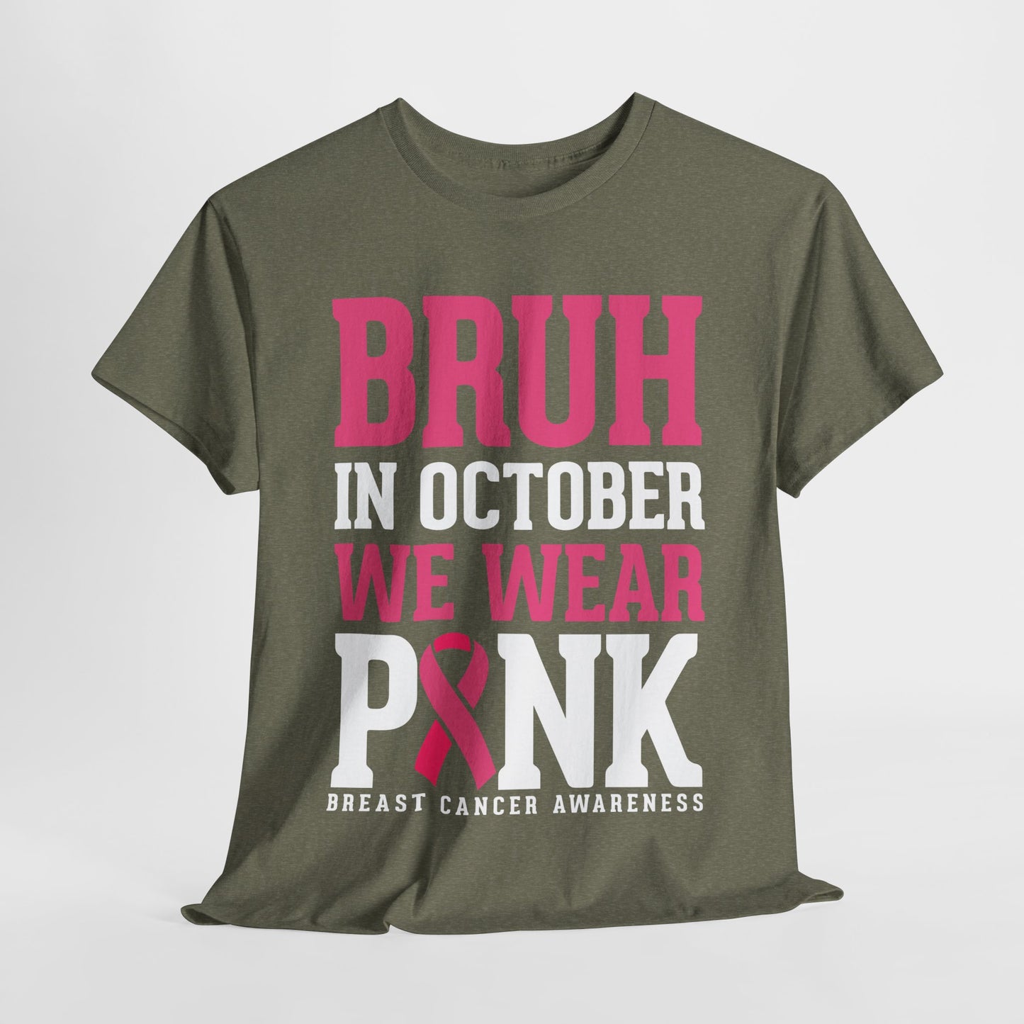 In October We Wear Pink Funny Breast Cancer Womens Tee