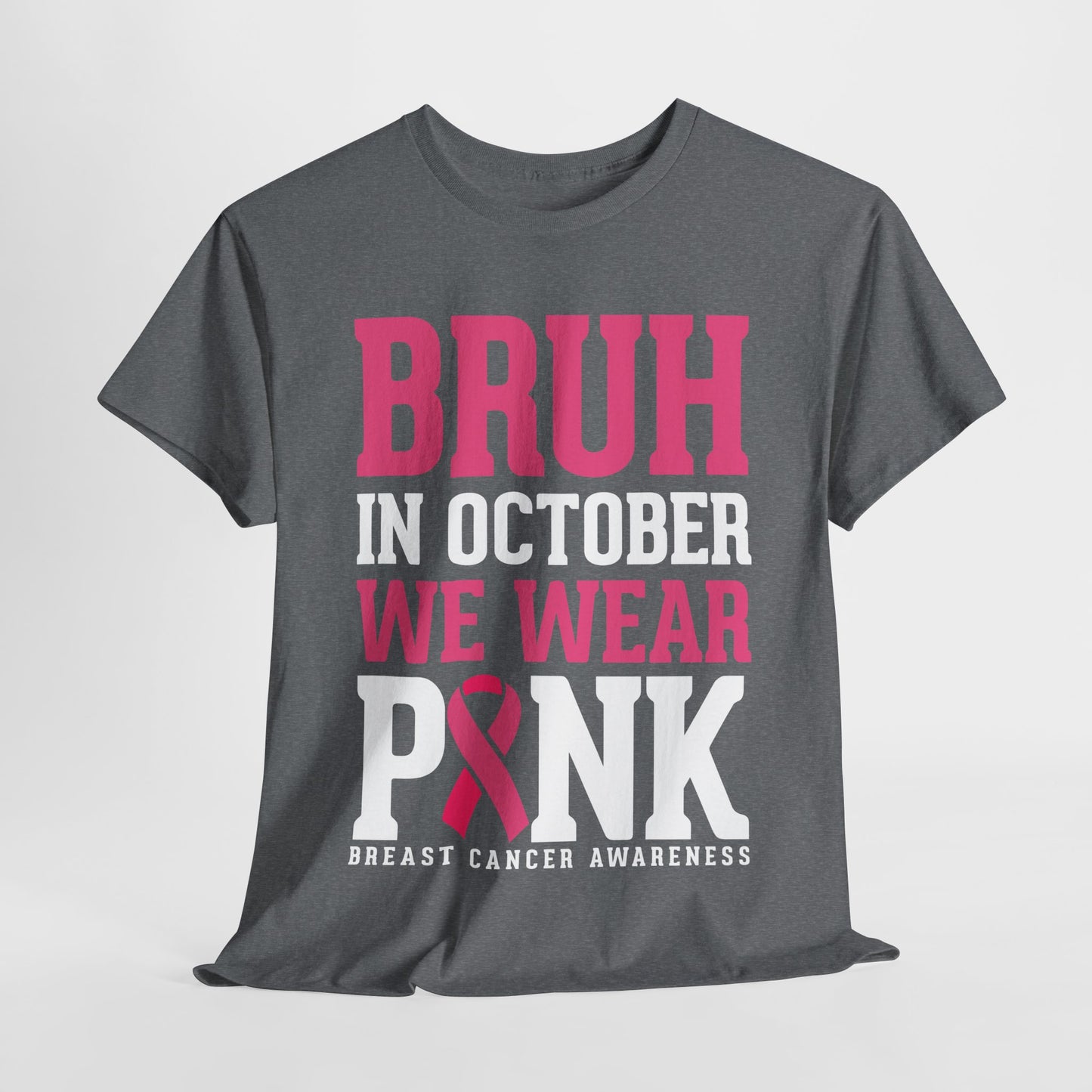 In October We Wear Pink Funny Breast Cancer Womens Tee