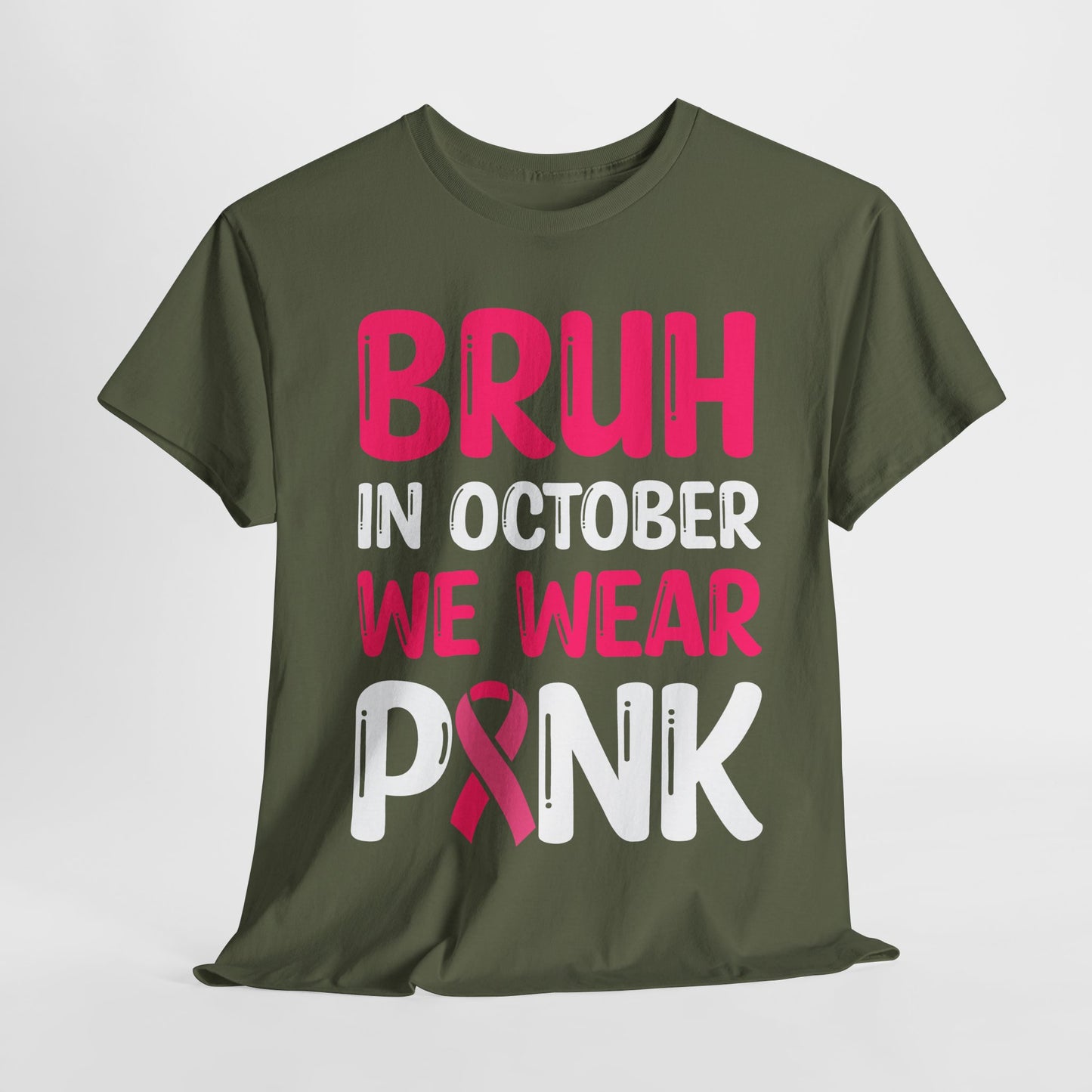 In October We Wear Pink Funny October Survivor Tee