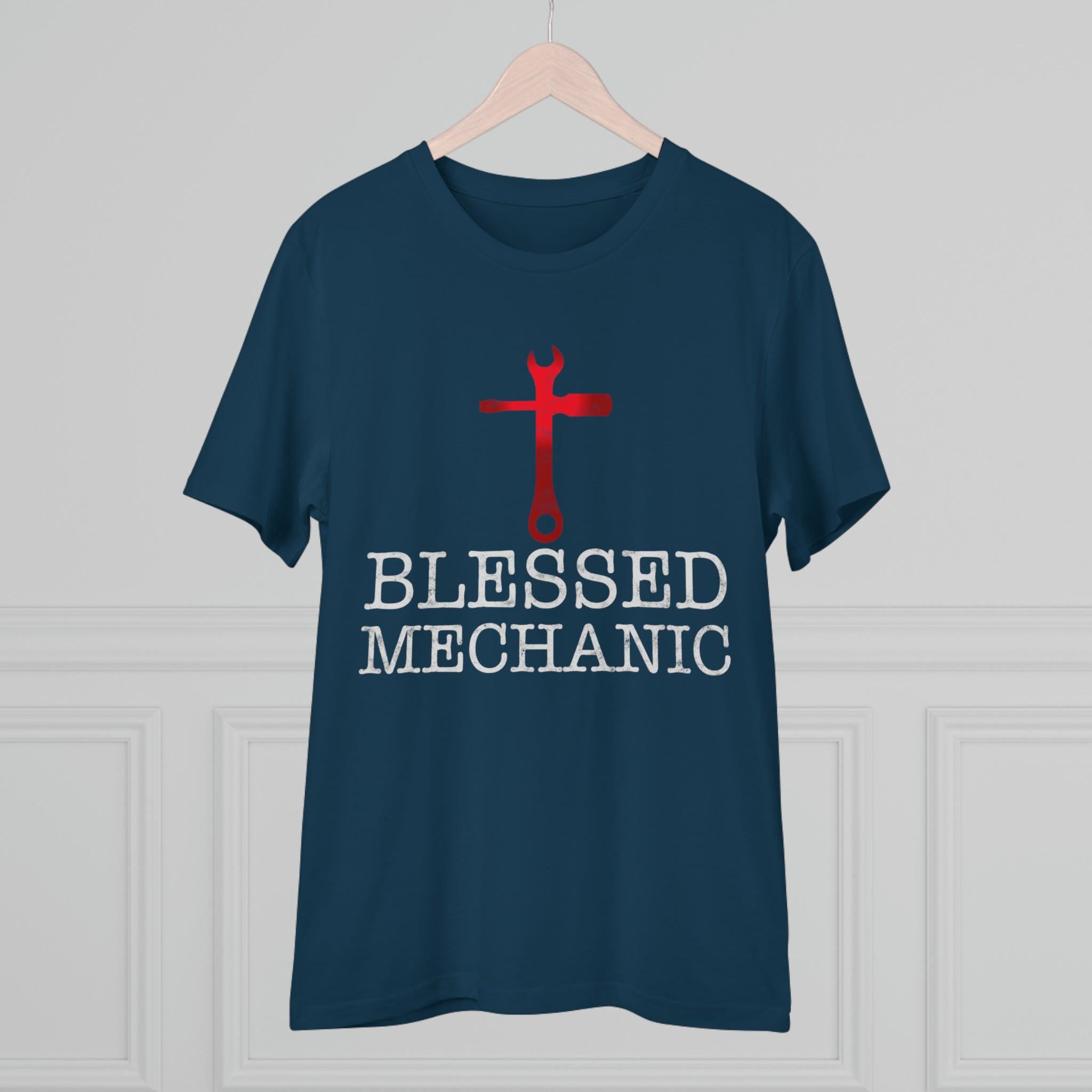 Blessed Mechanic Gift For Christian Mechanic Organic Creator T-shirt - Unisex