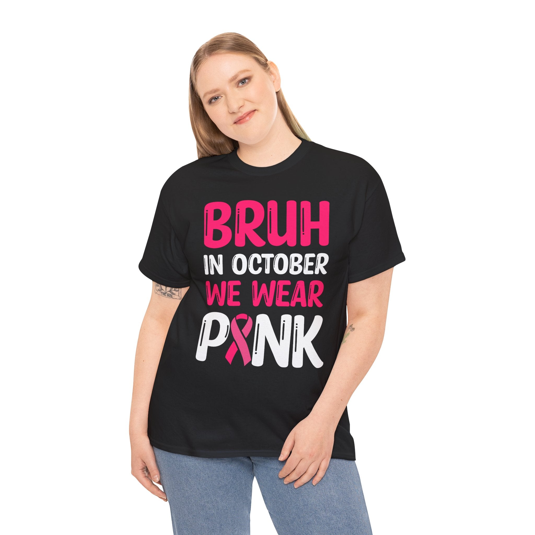 In October We Wear Pink Funny October Survivor Tee