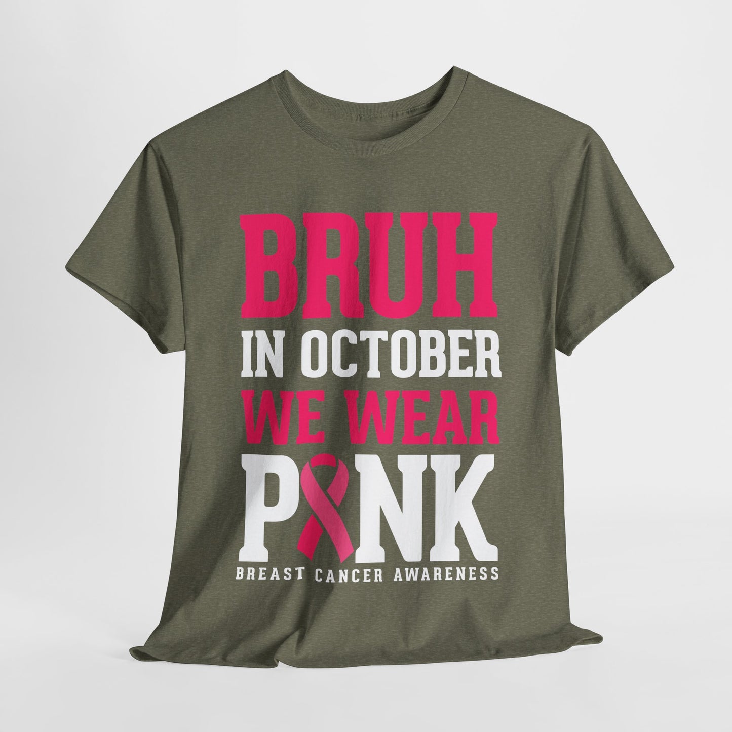 In October We Wear Pink Funny Breast Cancer Shirts