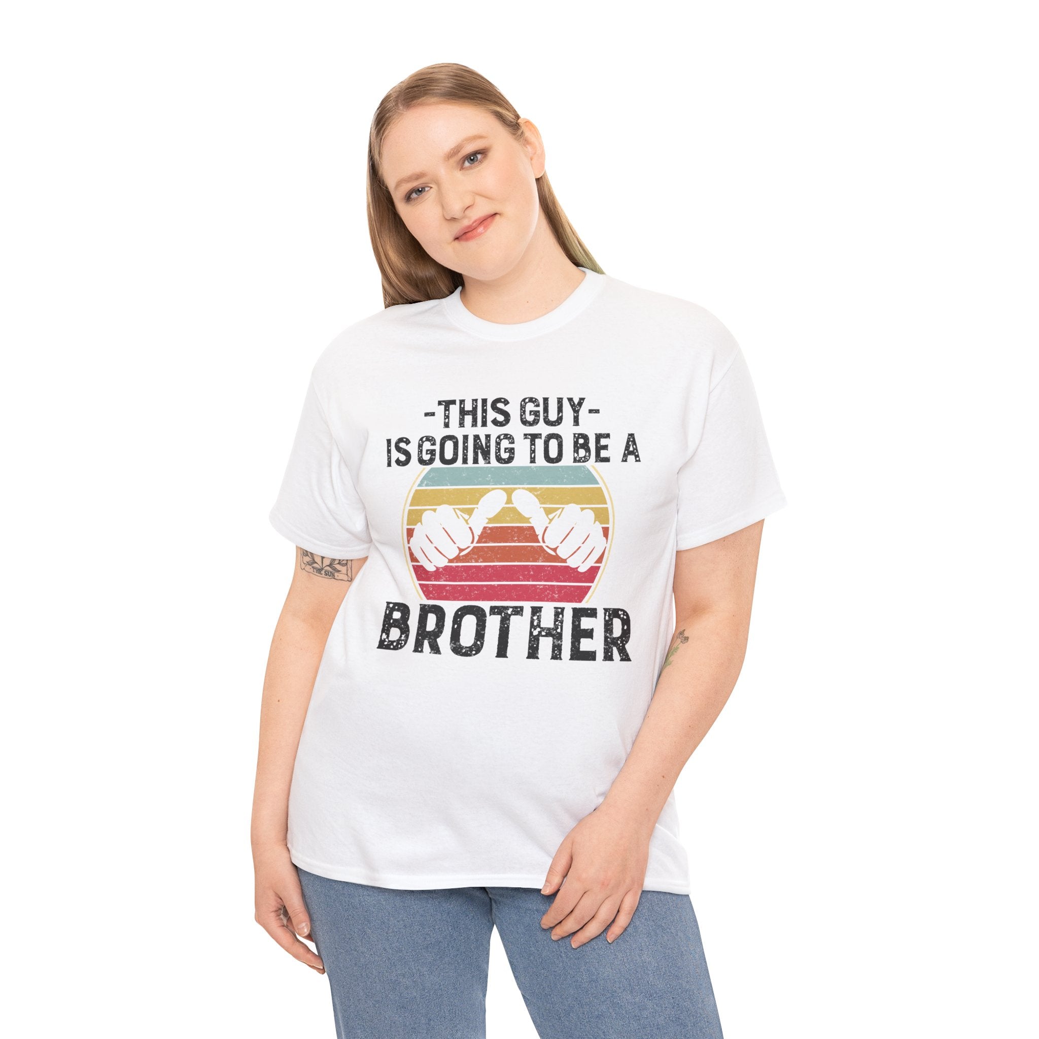 Retro Style This Guy Is Going To Be A Brother Funny Brother Gift T-Shirt