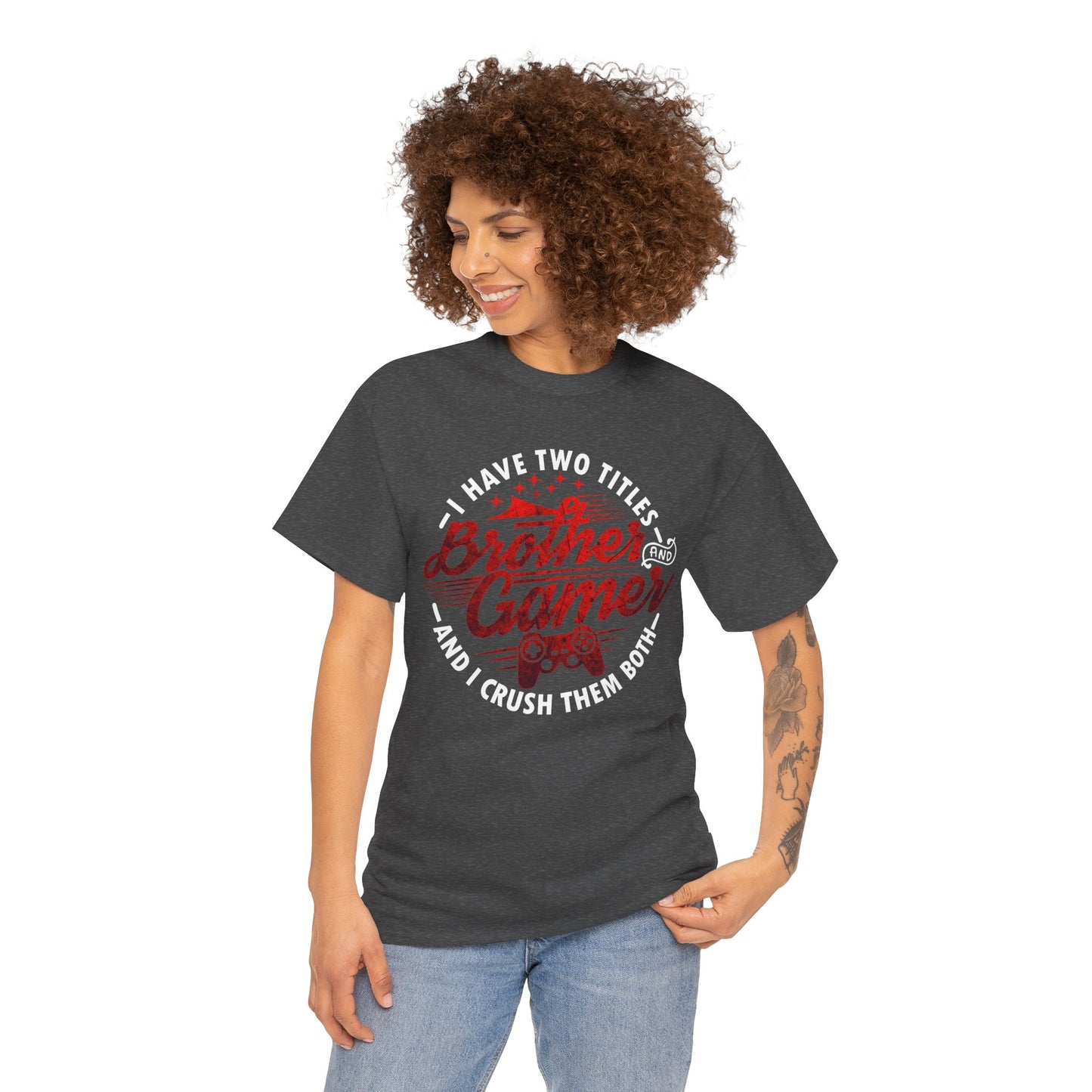 Gamer Men's T-Shirt - I Have Two Titles Brother