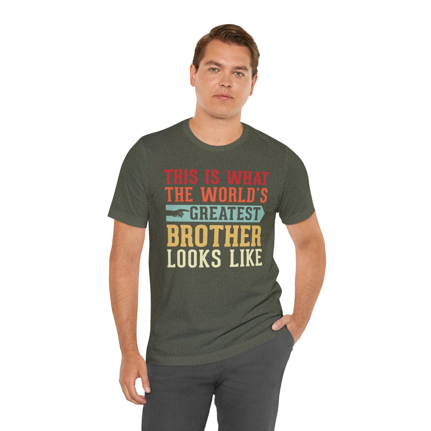 The World's Greatest Brother Looks Like Unisex Jersey Short Sleeve Tee