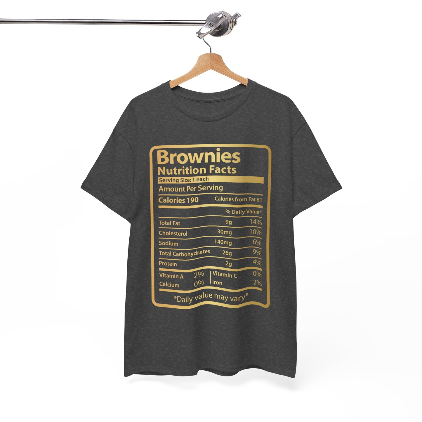 Brownies Funny Nutrition Facts Thanksgiving Men's Tee