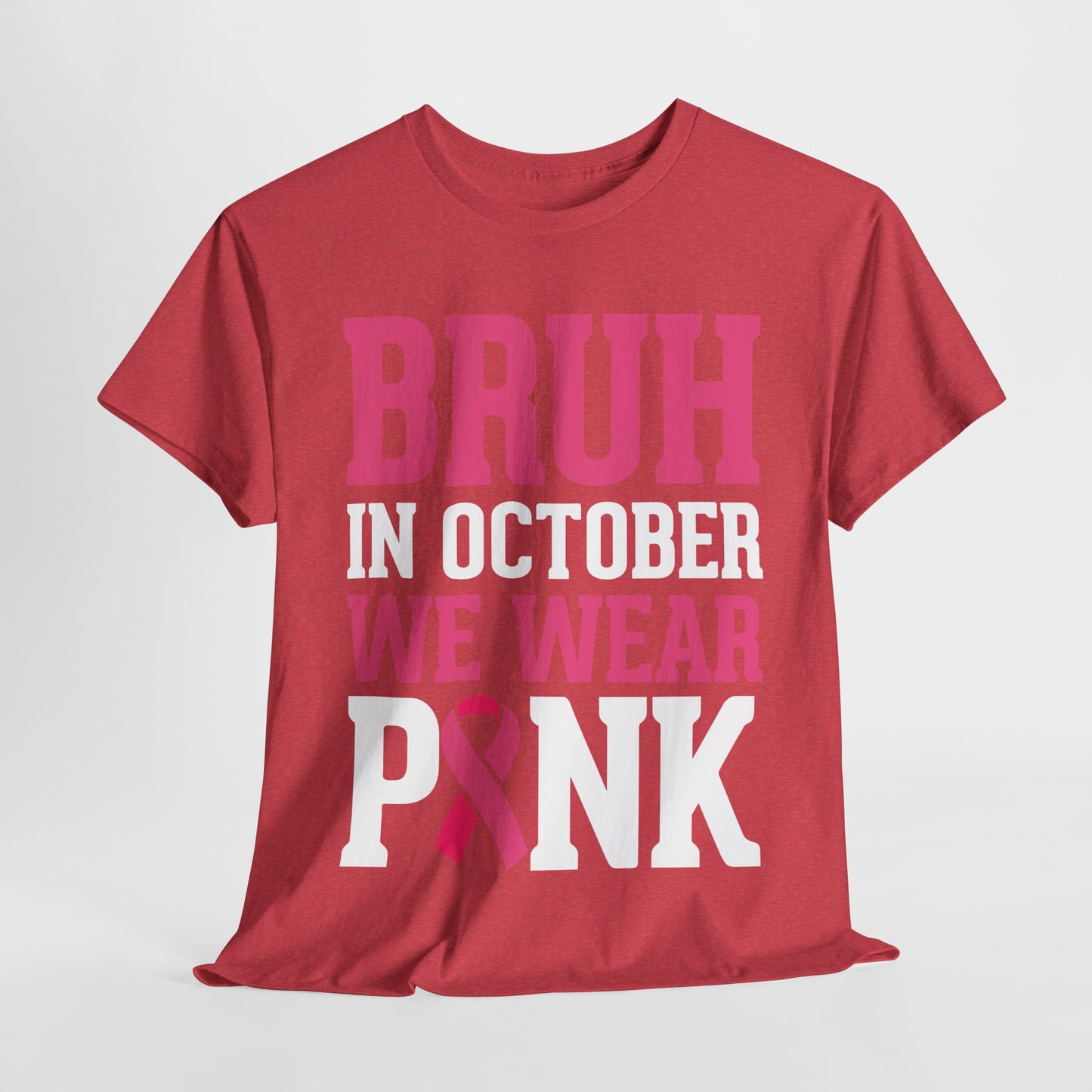 In October We Wear Pink Funny Breast Cancer Support Shirts