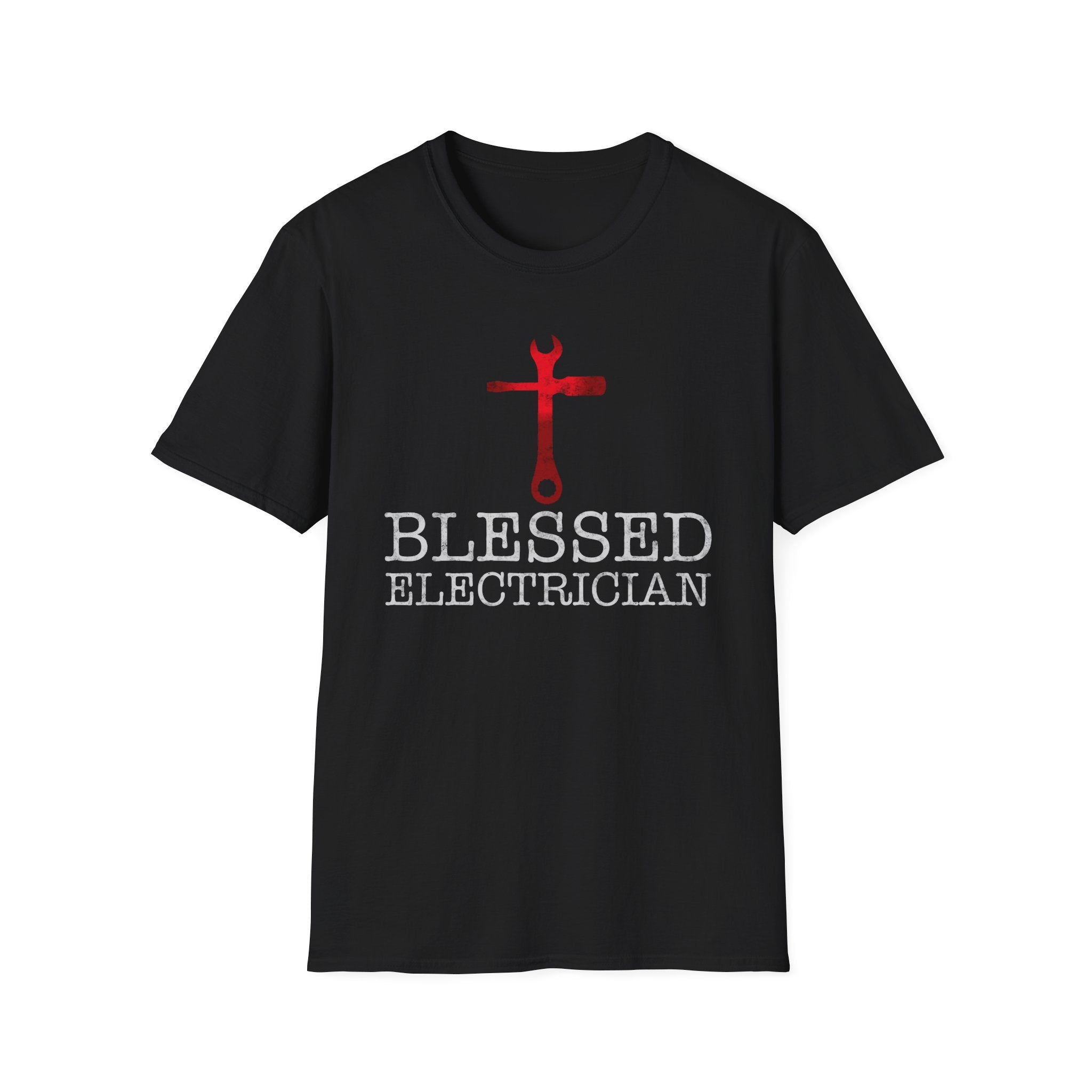 Blessed Electrician gift for Christian Electrician Unisex Softstyle T-Shirt