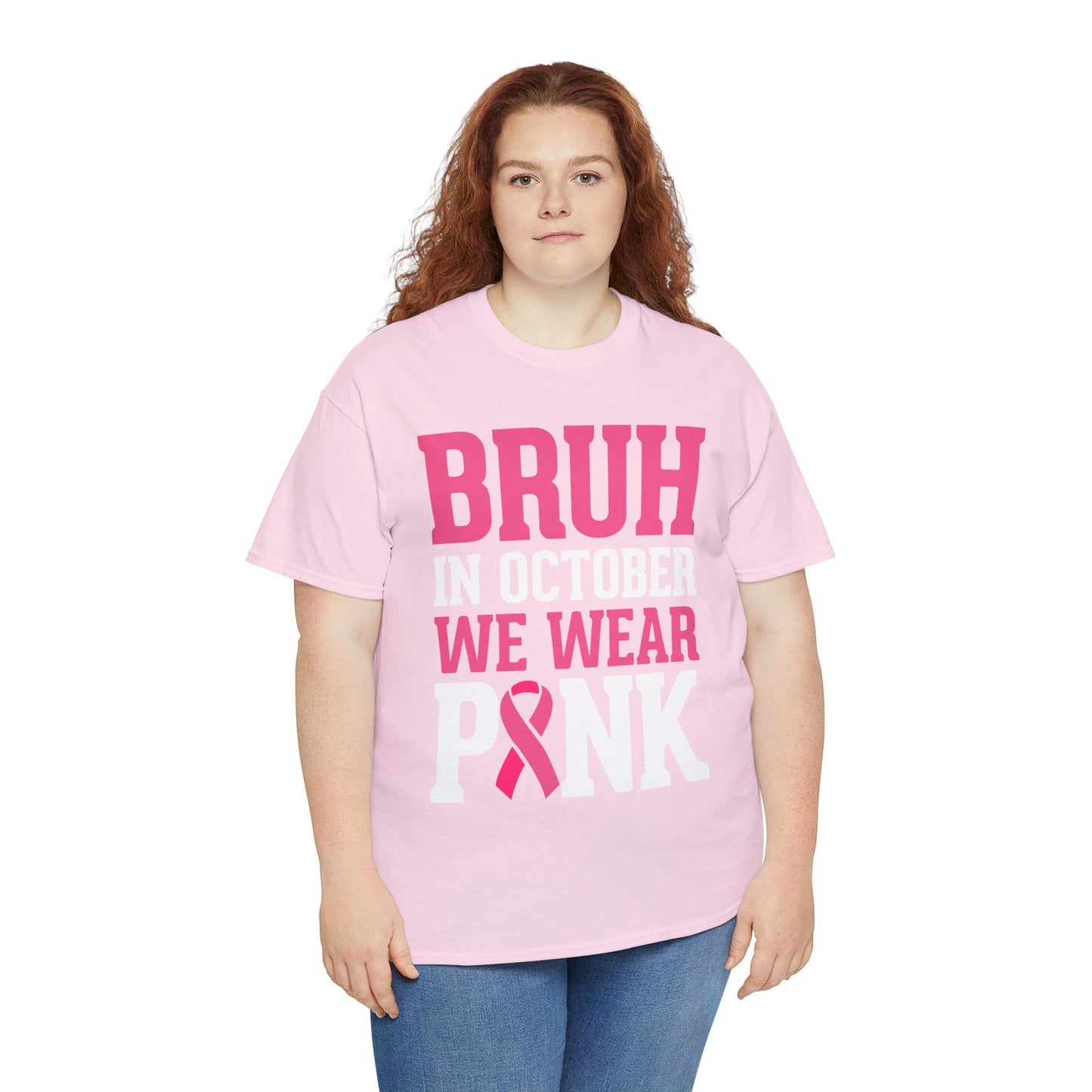 In October We Wear Pink Funny Breast Cancer Support Shirts