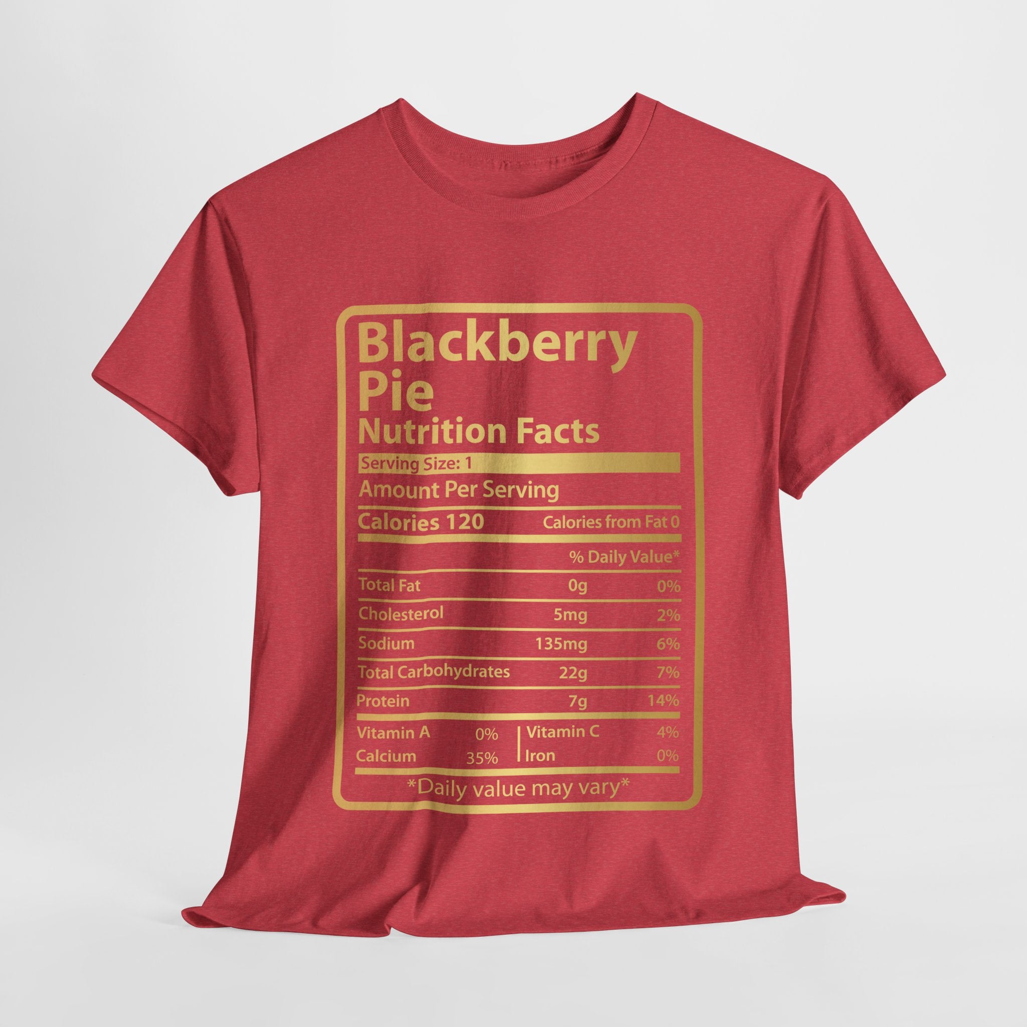 Funny Blackberry Pie Nutrition Facts Men's Tee