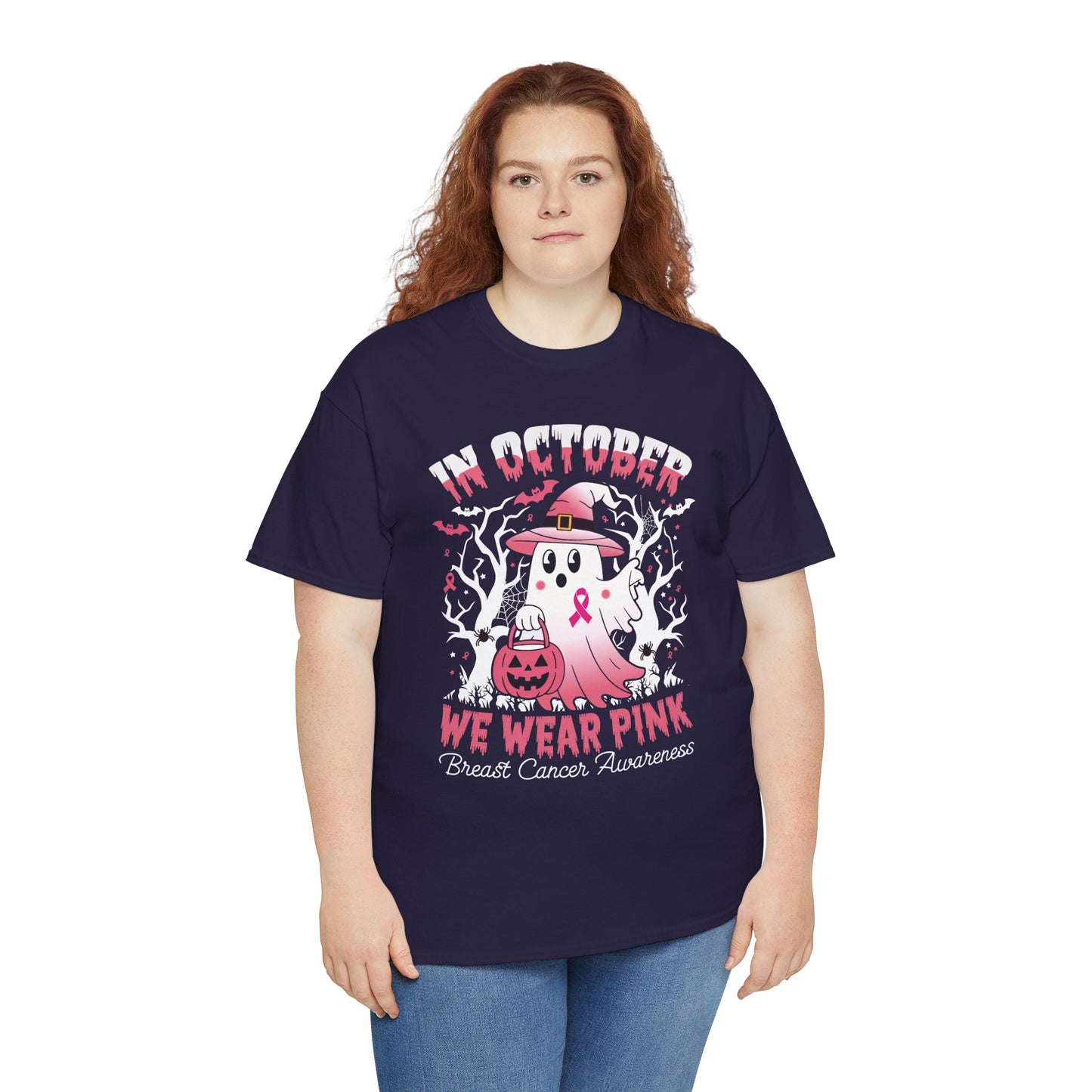 In October We Wear Pink Funny Breast Cancer Gift Shirts