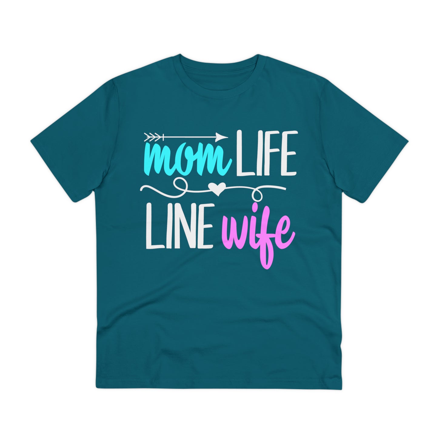 Lineman Mom Life Line Wife Organic Creator T-shirt - Unisex